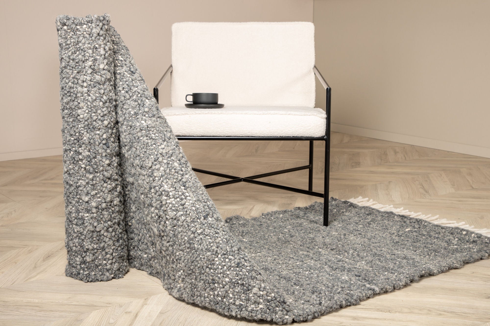 Venture Home Betina Wool Carpet - 80*250- Grey