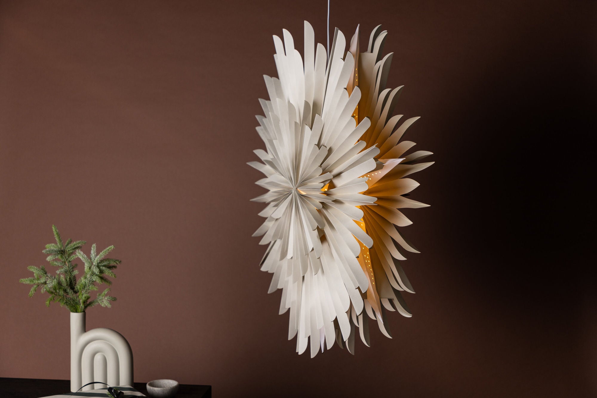 Venture Home Sälen 100cm Pendant lampe - Beige / Beige