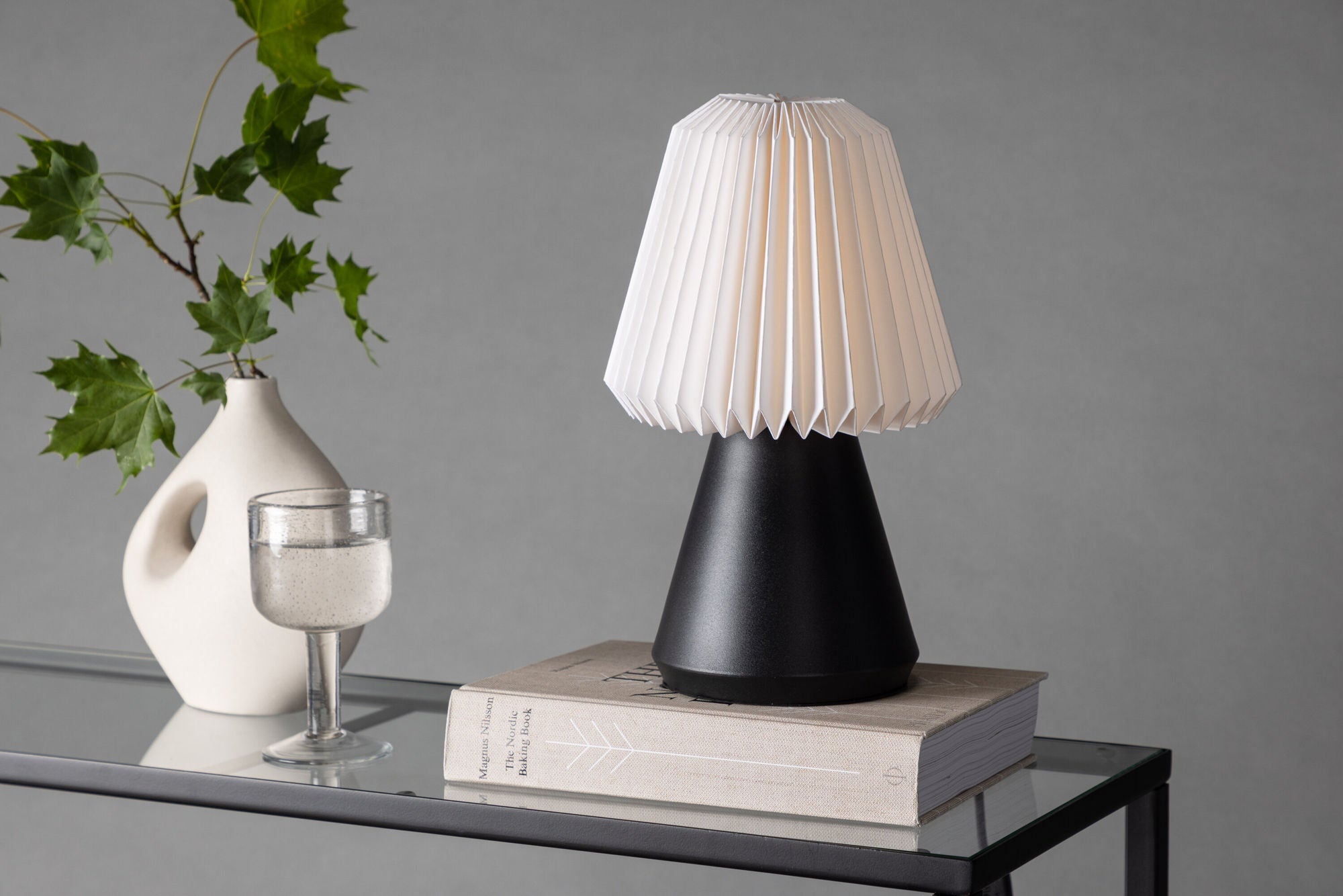 Venture Home Fjällen 20cm bord lampe - Black / White
