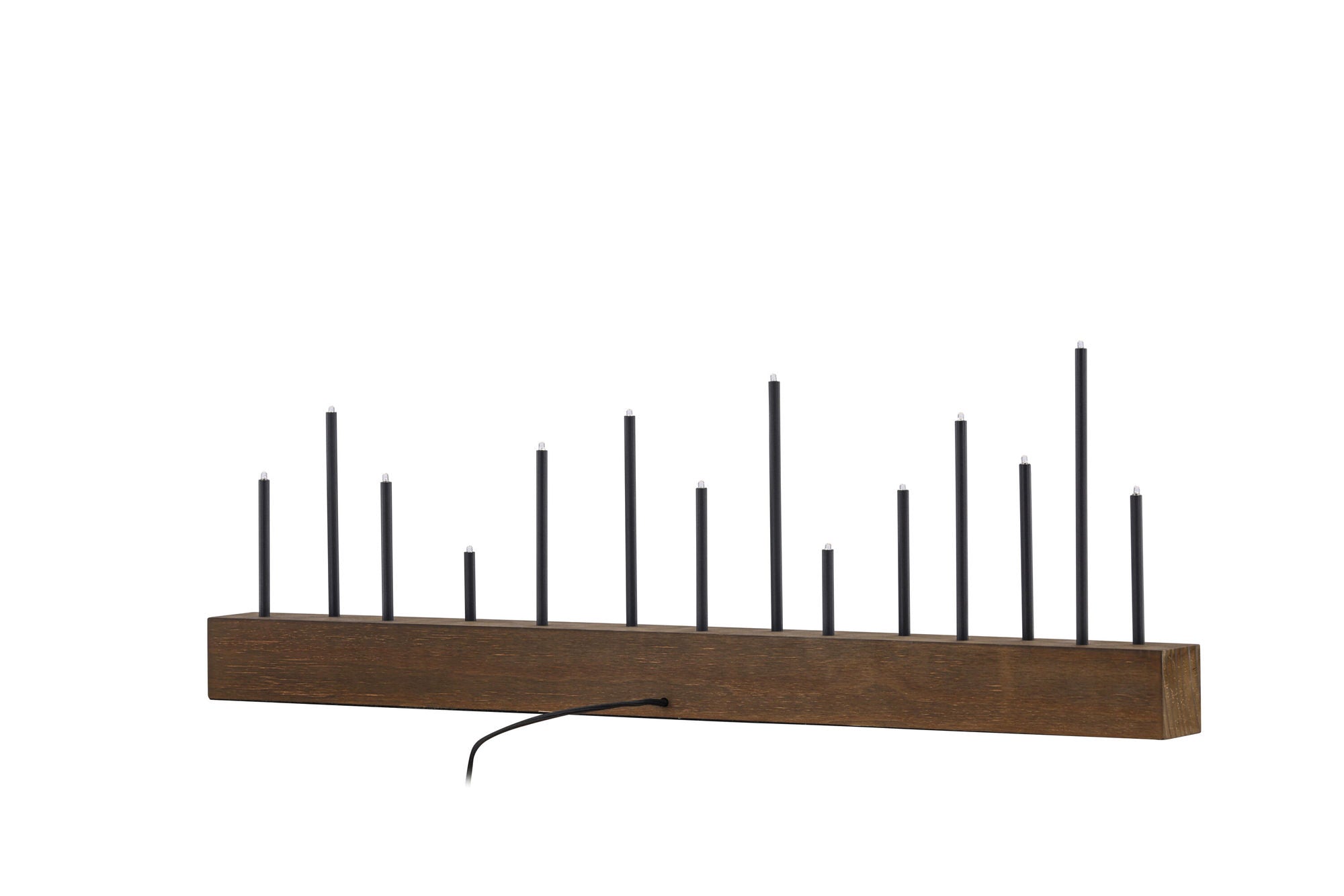 Venture Home Kungsberget 77cm bord lampe - Walnut / Black Metal