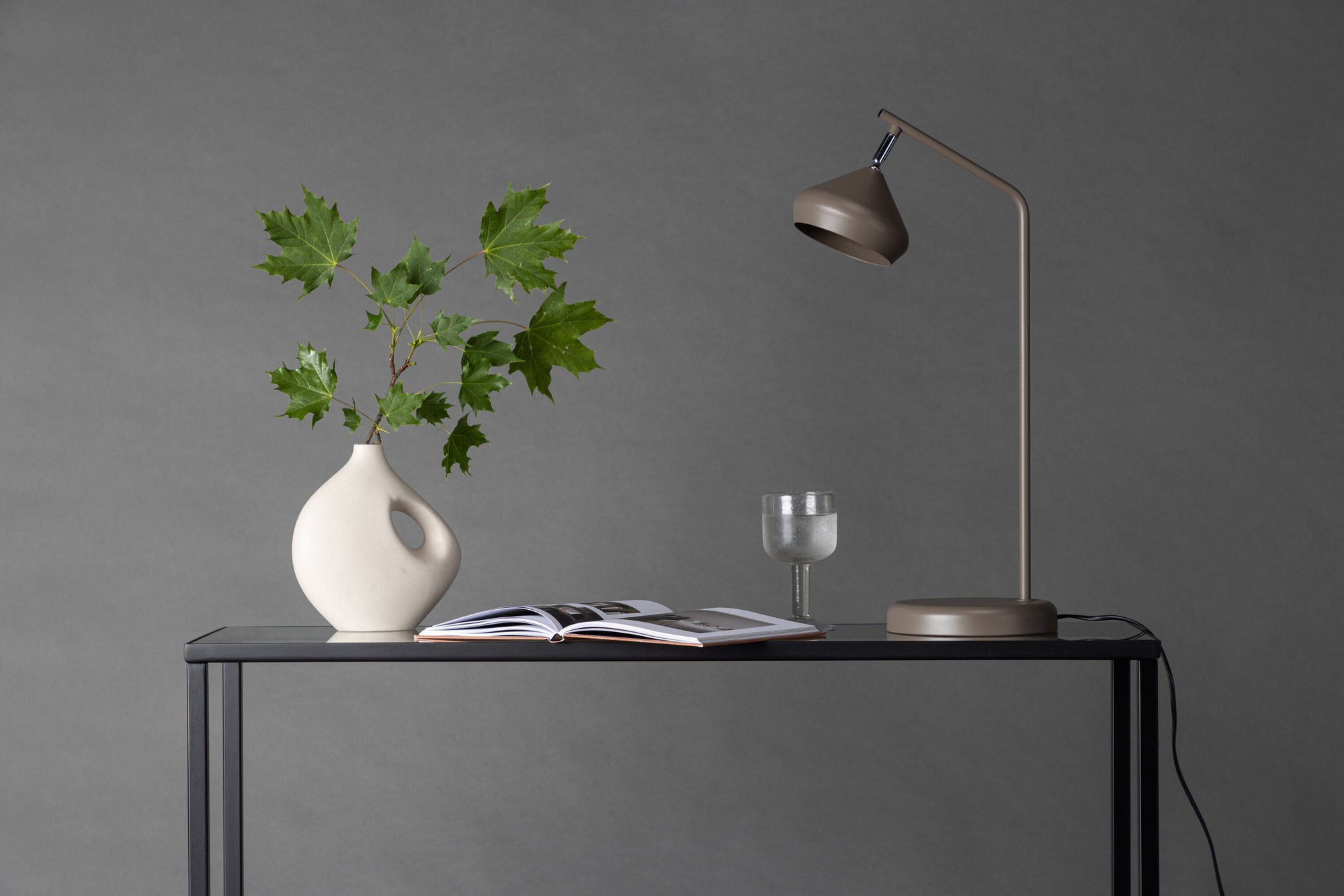 Venture Home Isaberg 30cm bord lampe - Mocca / Mocca