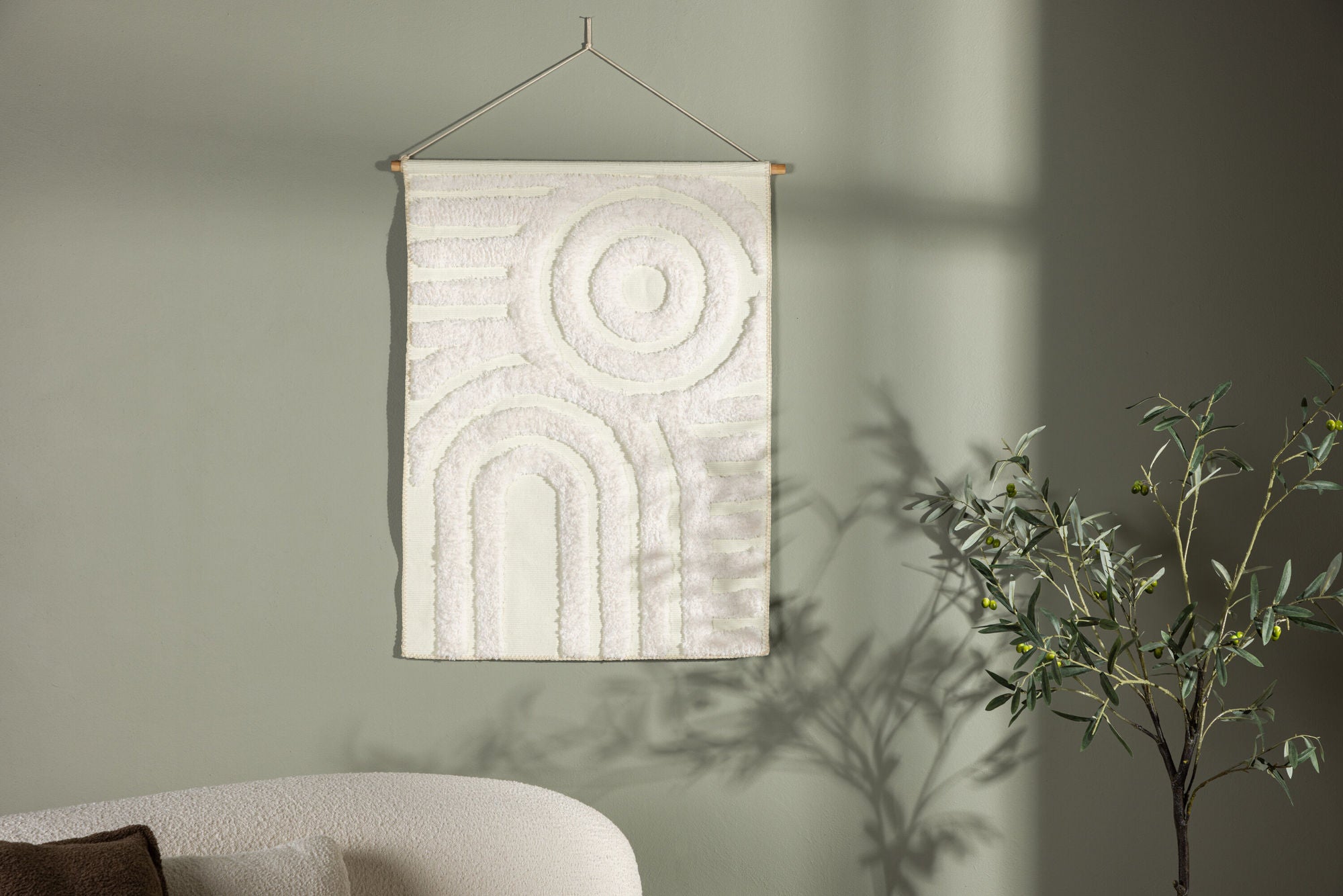 Venture Home Nikita  Poly-cotton Canvas - 70*100-  -Rectangular-White
