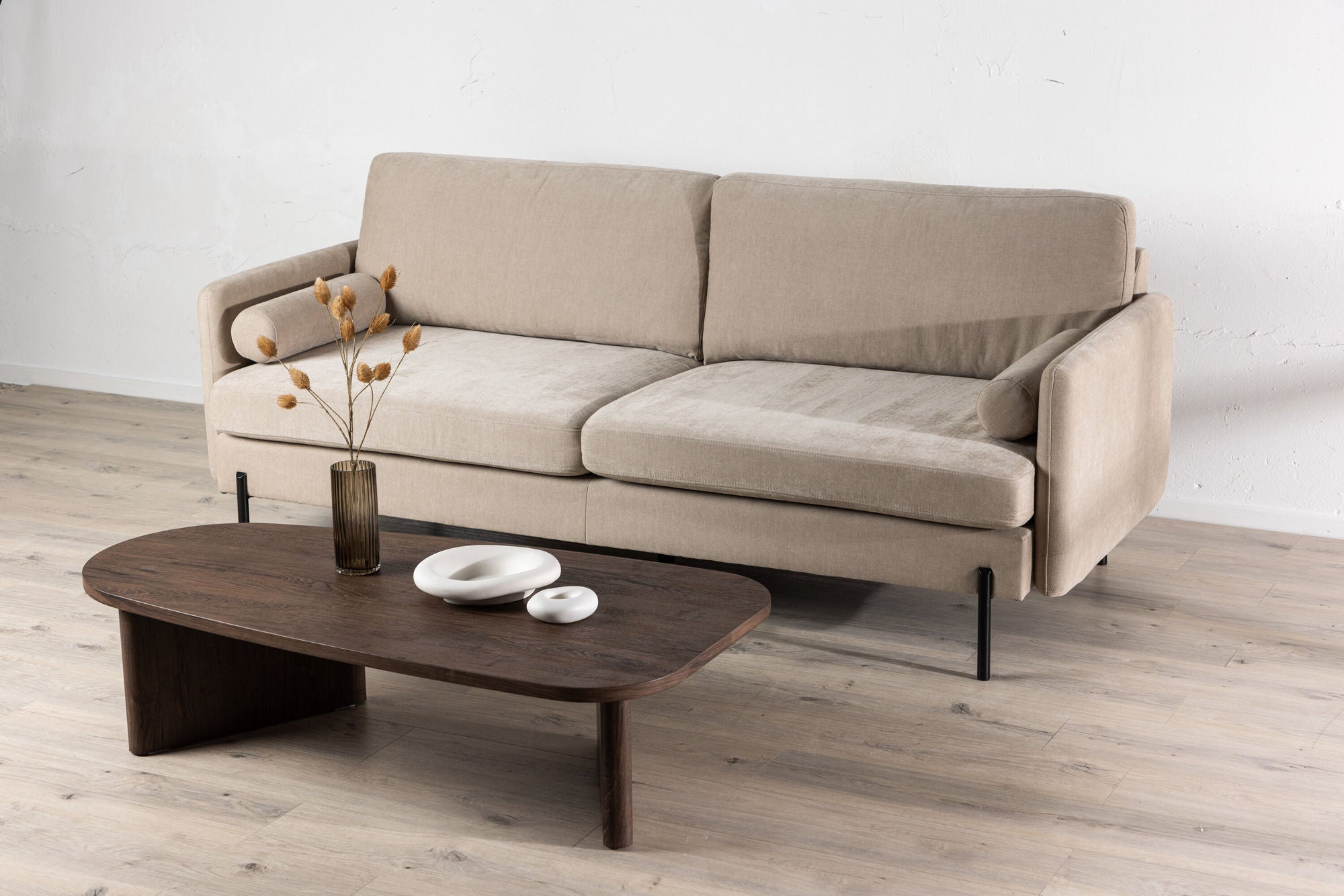 Venture Home Antibes 3-seat sofa - Beige Fabric