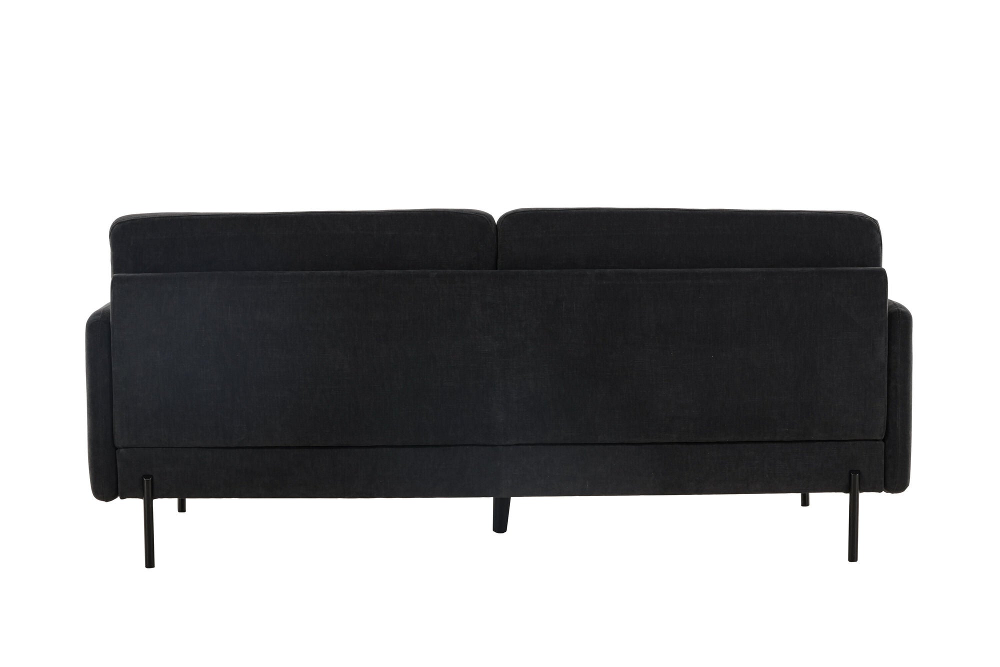Venture Home Antibes 3-seat sofa - Dark Grey Velour Fabric