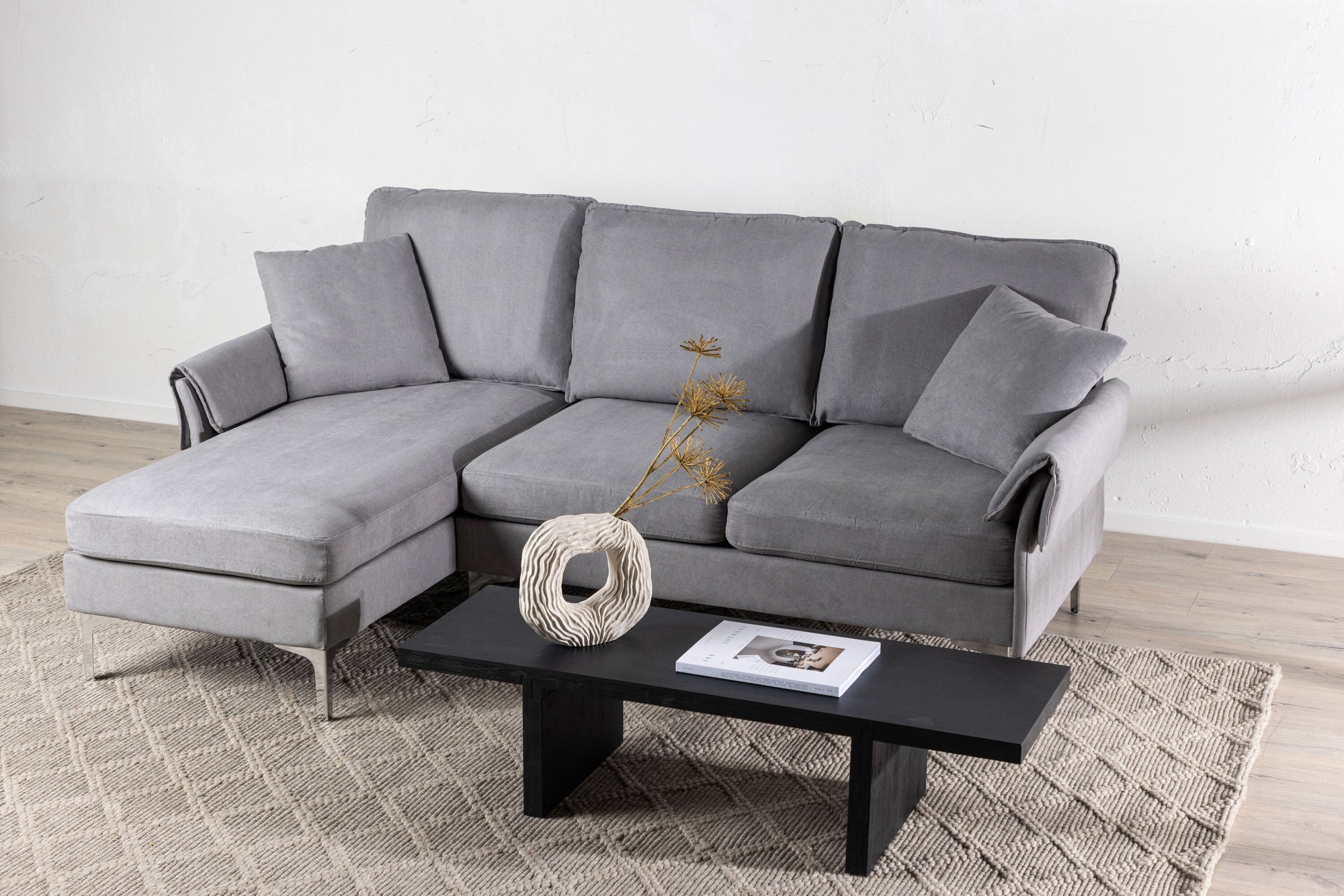 Venture Home Toulouse Sofa - Grey Fabric
