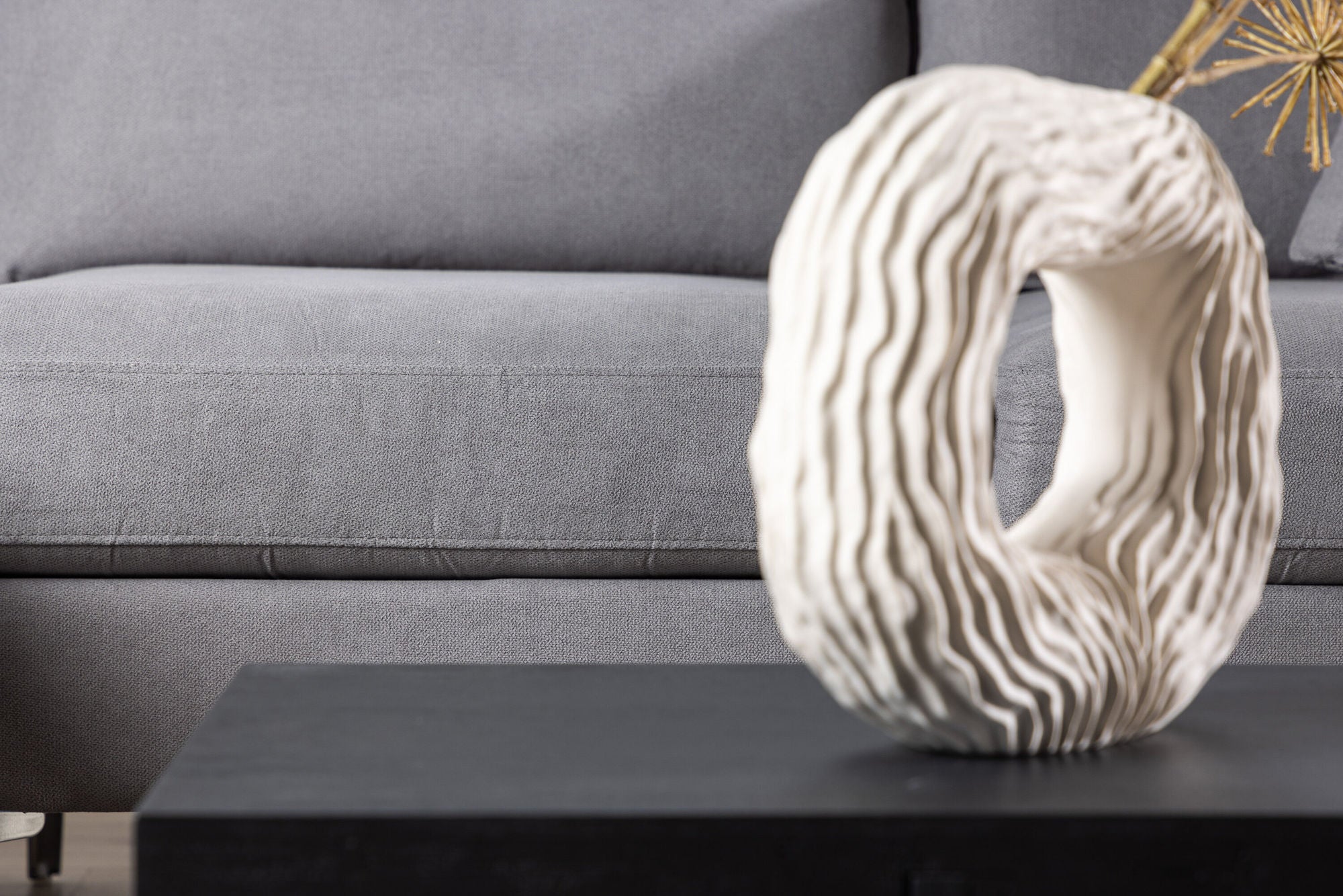 Venture Home Toulouse Sofa - Grey Fabric