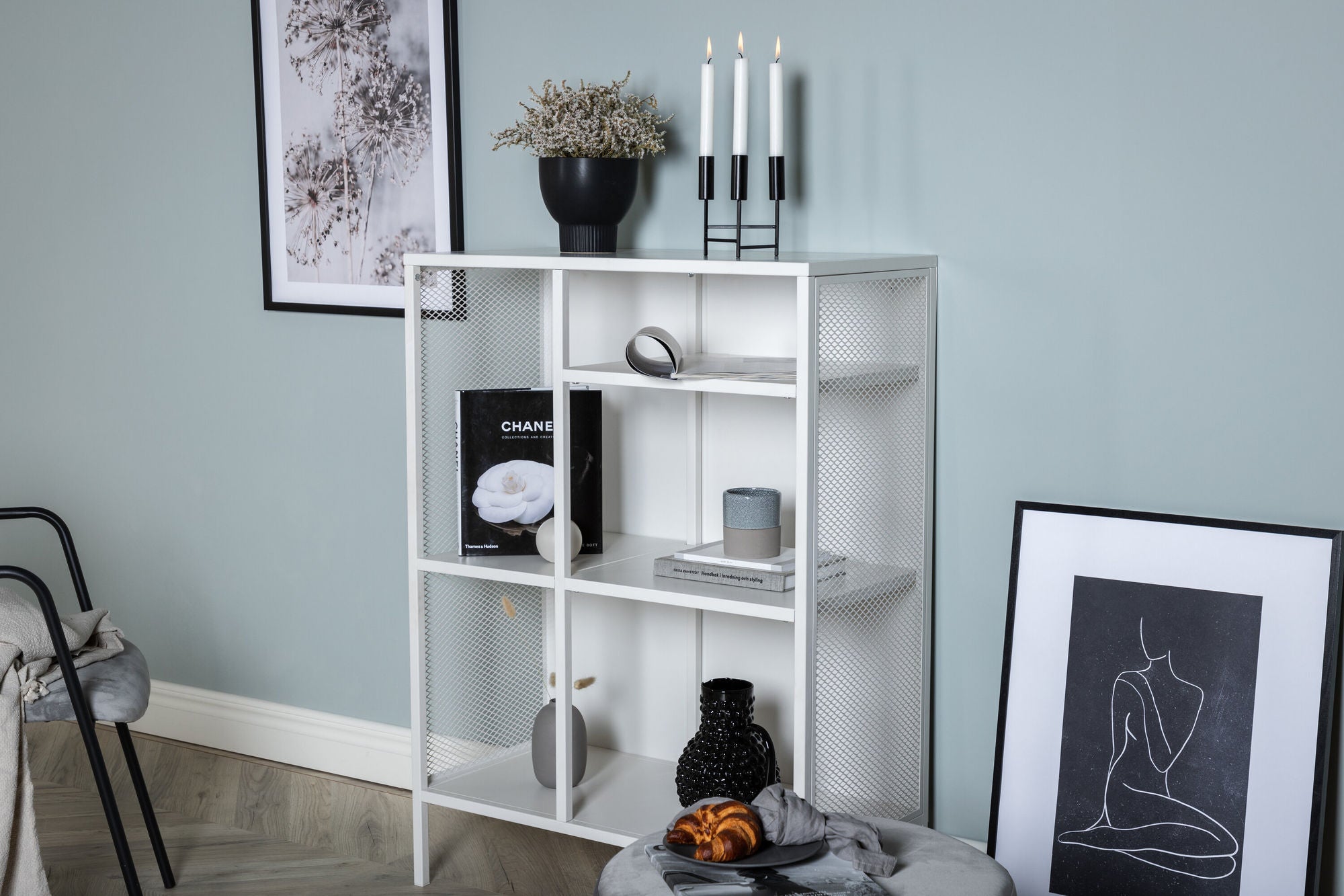 Venture Home Misha - Book Case Mesh - White