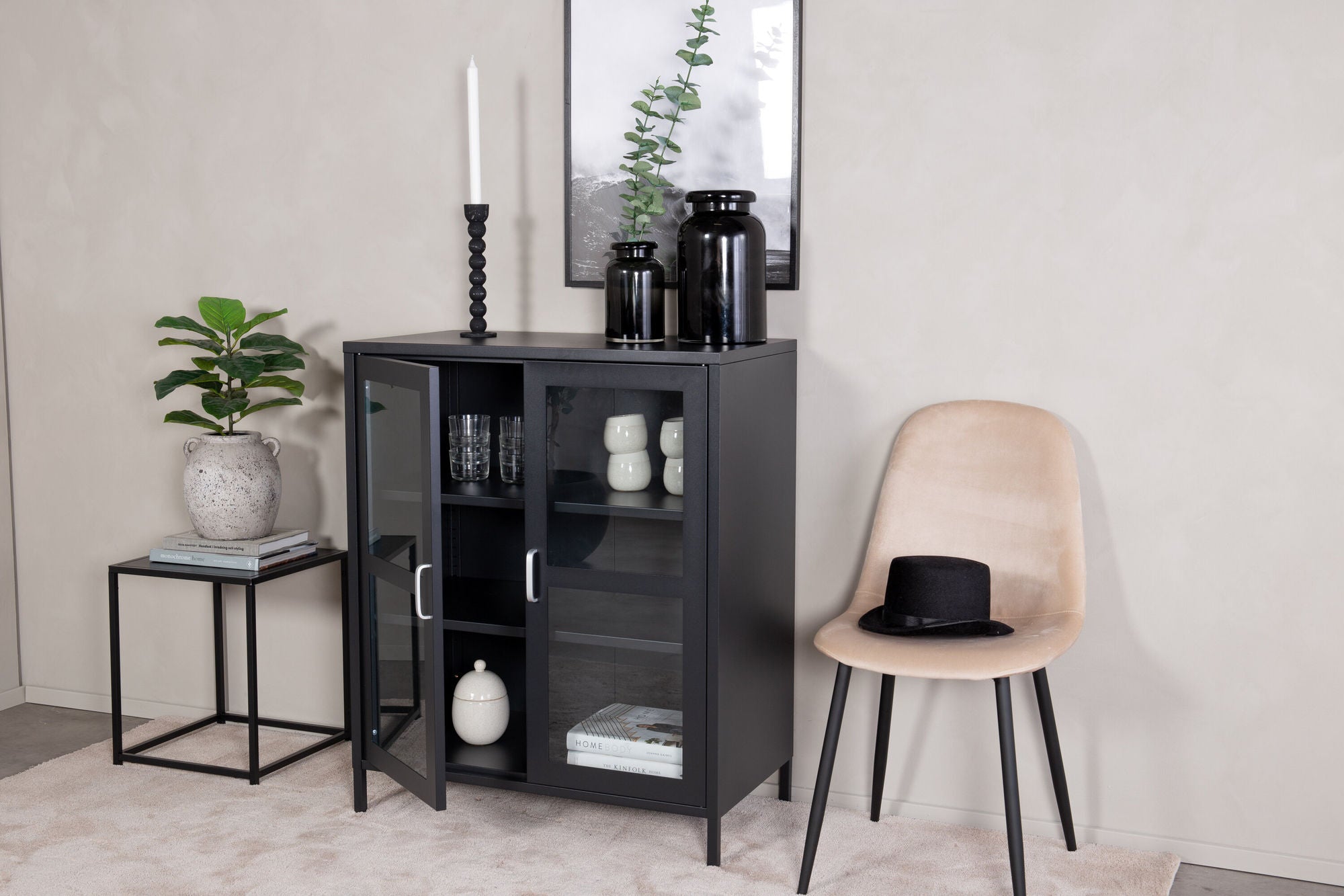 Venture Home Acero - Low Skænk - Black