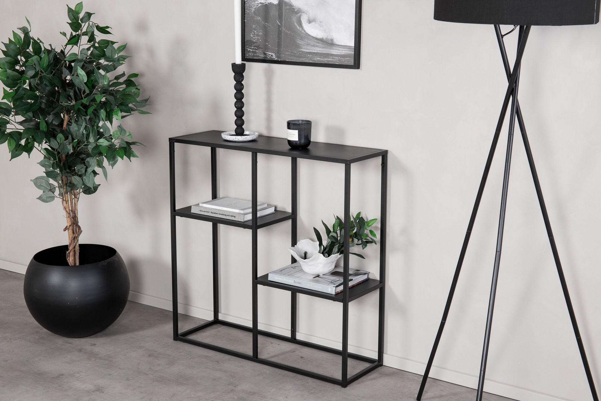 Venture Home Staal - Staal reol Low - Black - Ersätts av 28075-208