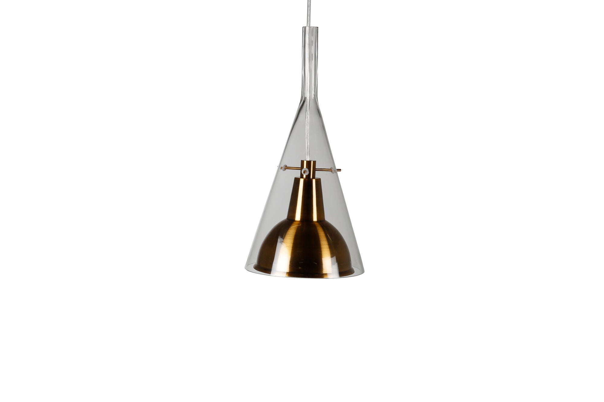 Venture Home Sirius Pendant clear glass with gold metal D250*H400