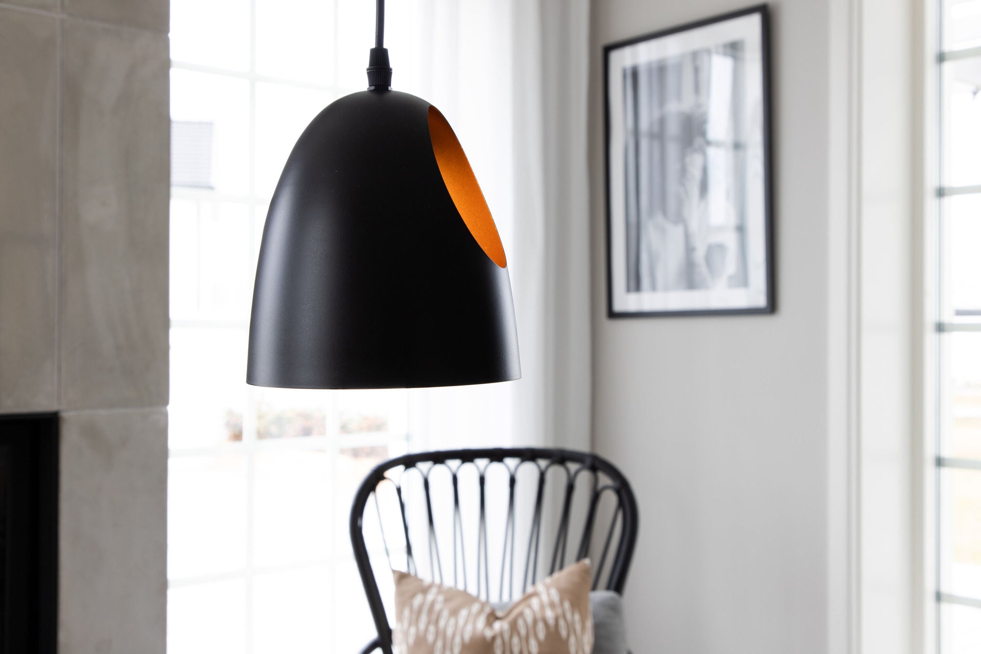 Venture Home Elda Pendant lampe D160*H170 Black / Copper