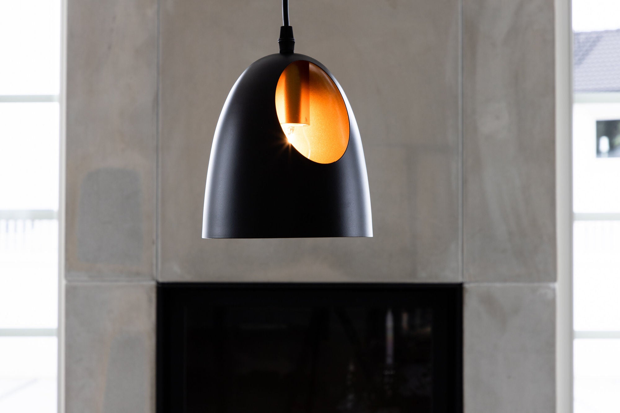 Venture Home Elda Pendant lampe D160*H170 Black / Copper