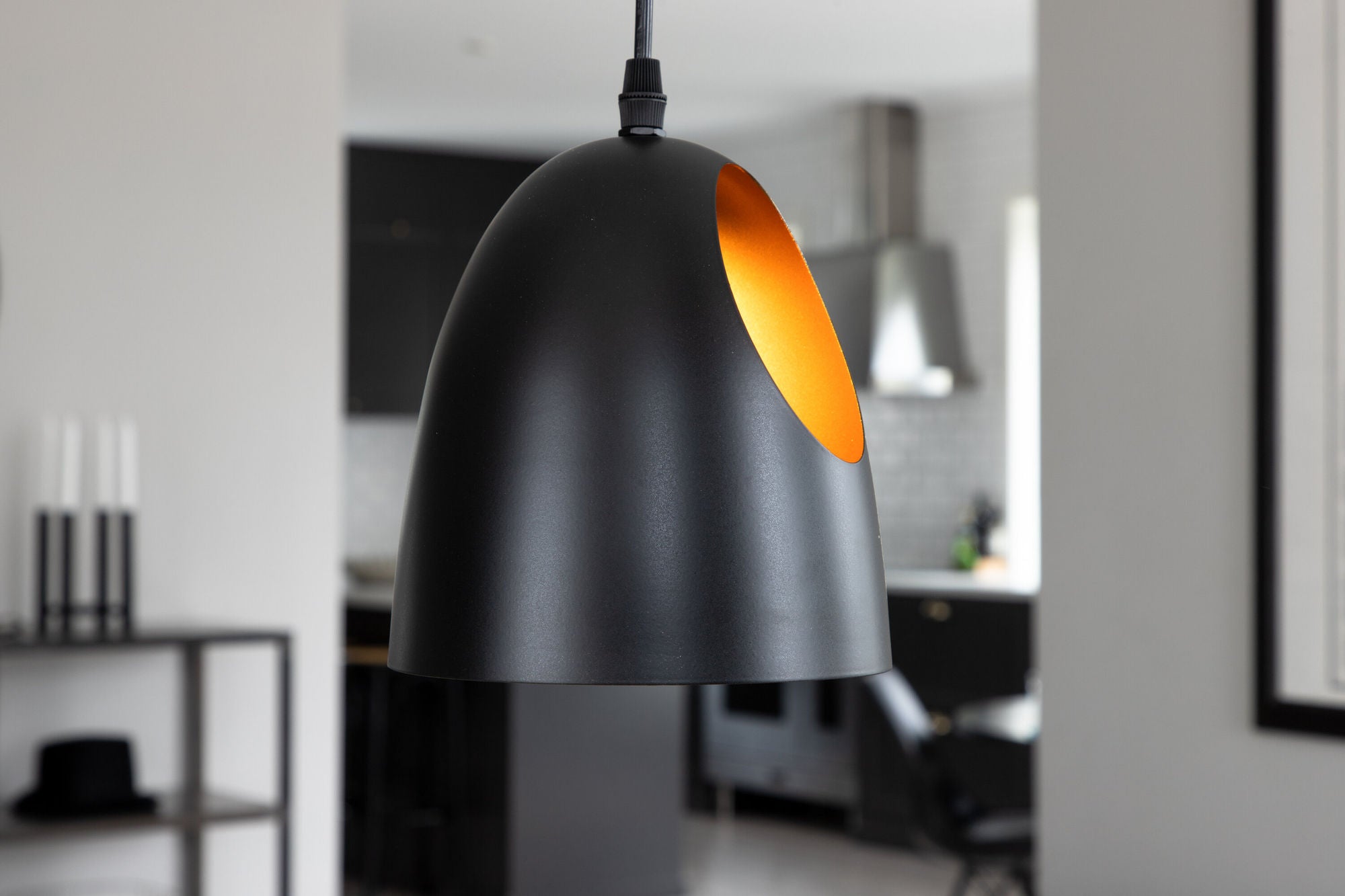 Venture Home Elda Pendant lampe D160*H170 Black / Copper