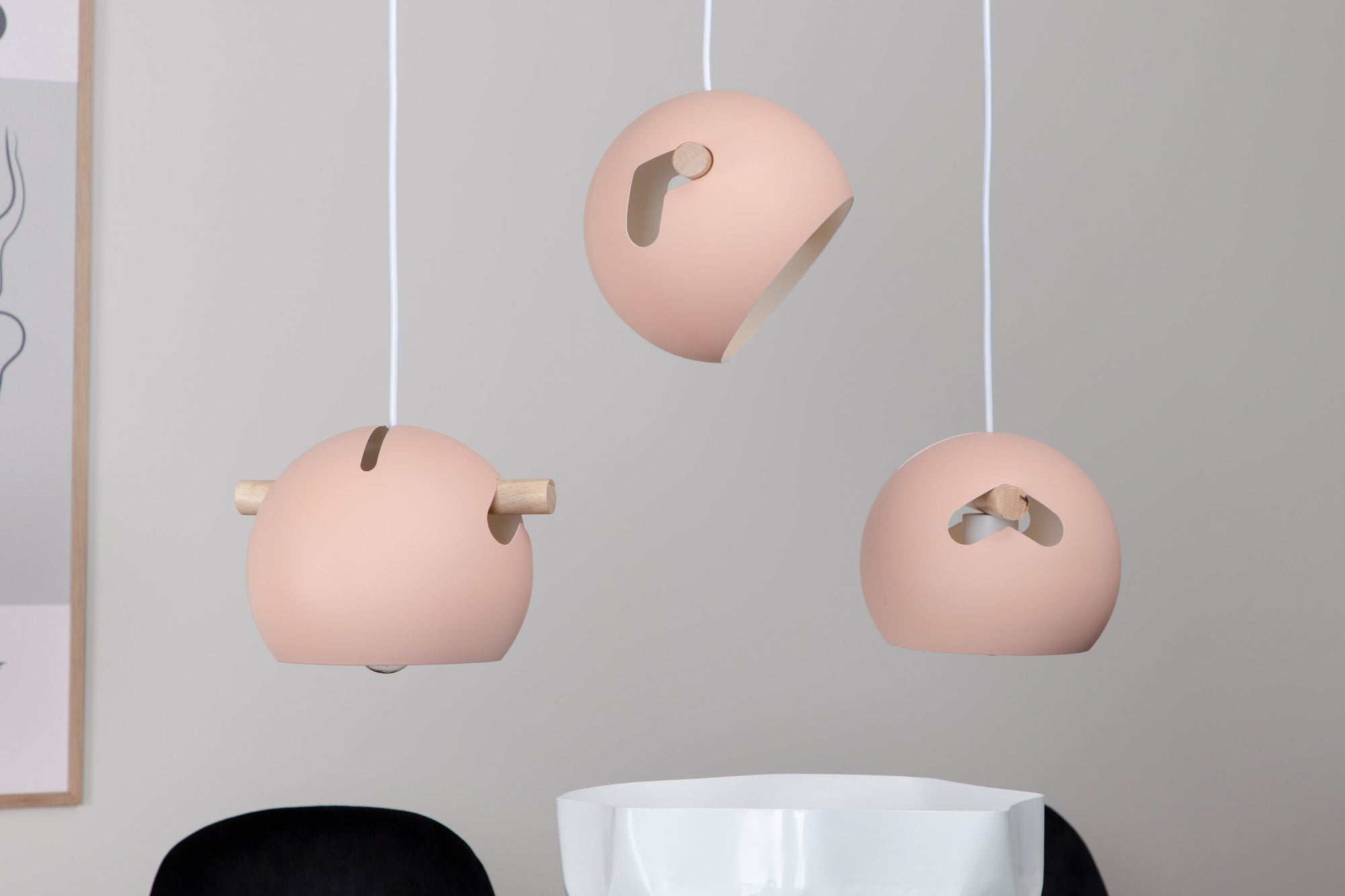 Venture Home Tubbie Pendant lampe L730*W230*H155 Pink