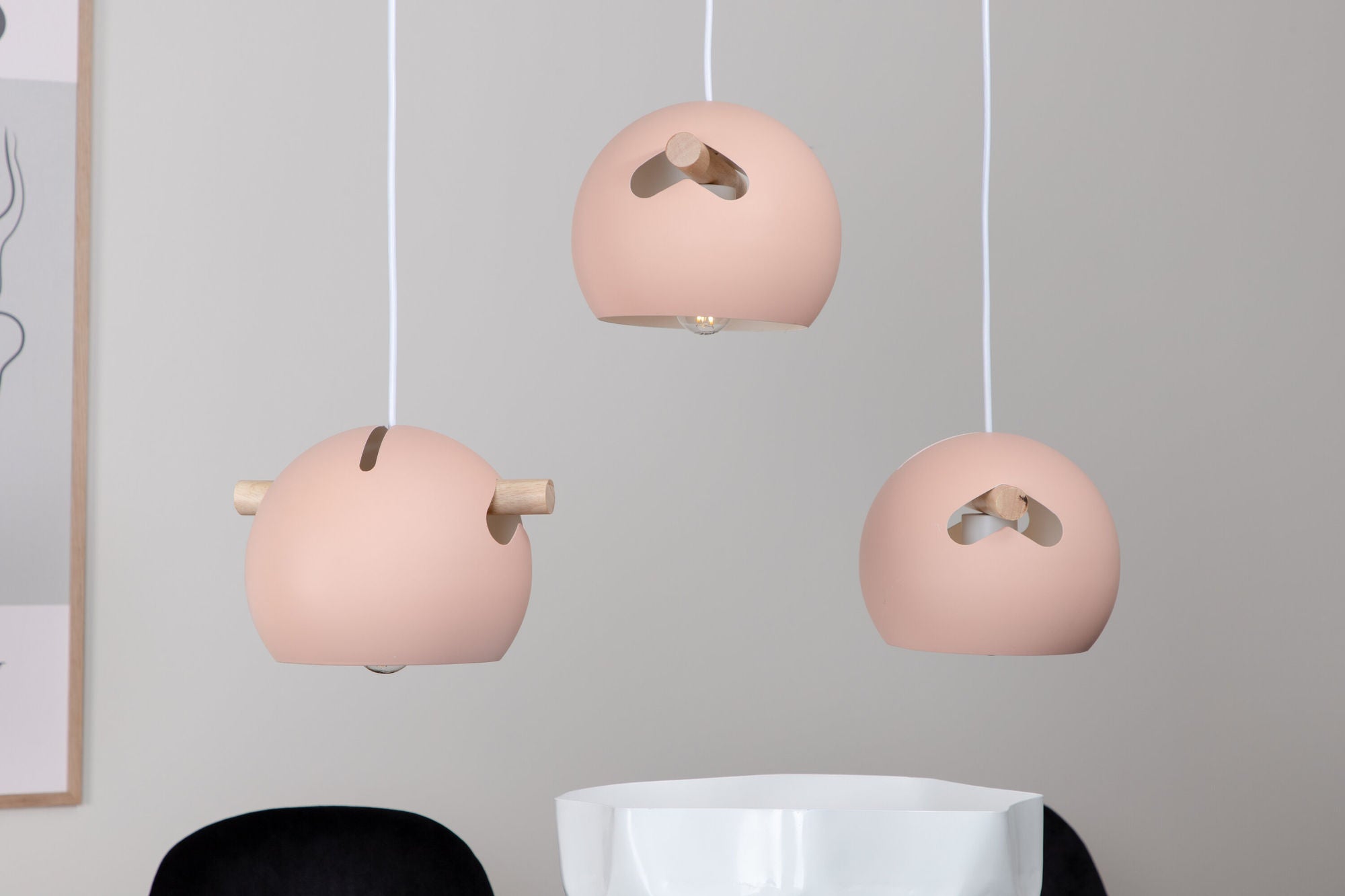 Venture Home Tubbie Pendant lampe L730*W230*H155 Pink