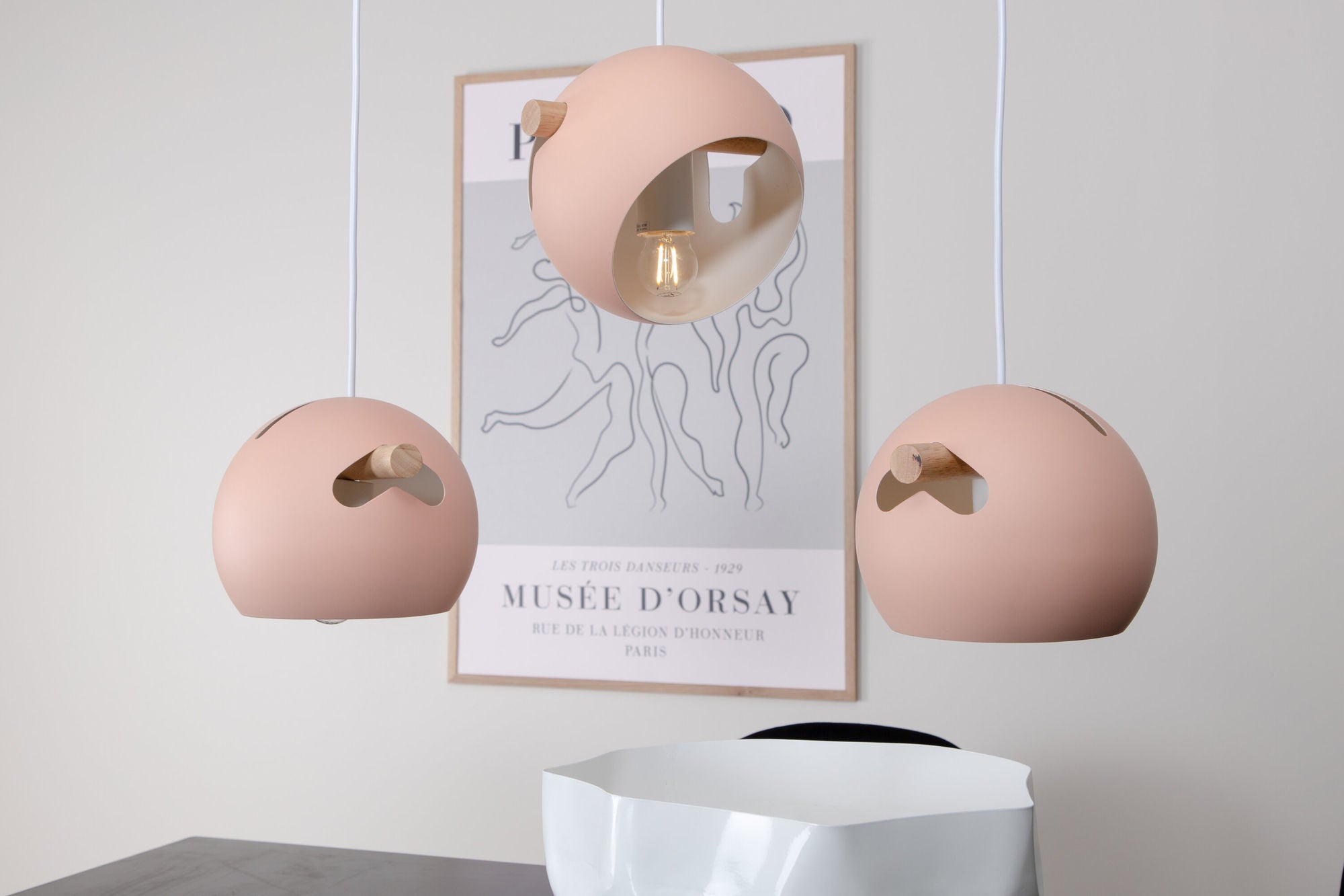 Venture Home Tubbie Pendant lampe L730*W230*H155 Pink