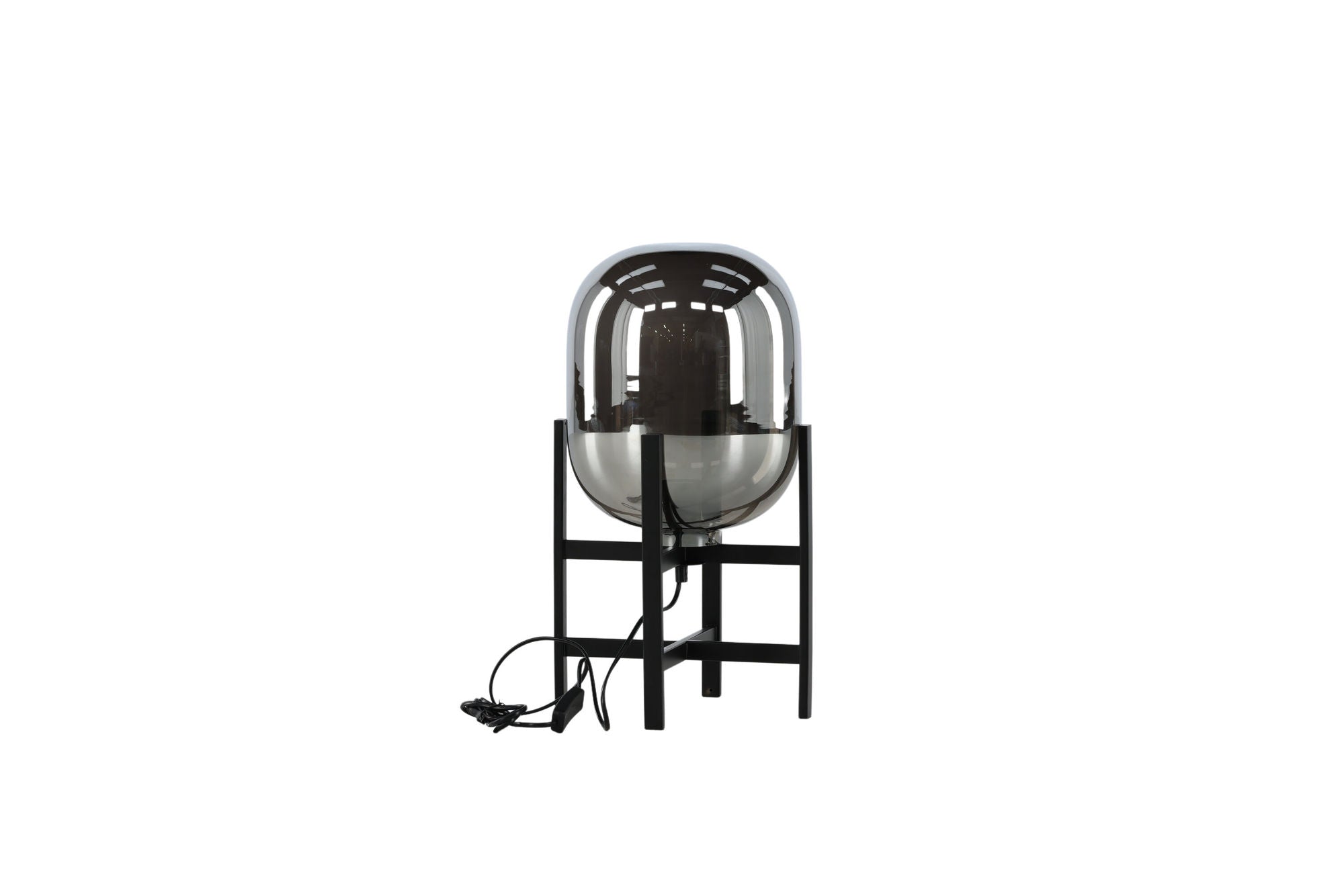 Venture Home Altair bord lampe metal black, glass amber D260H450