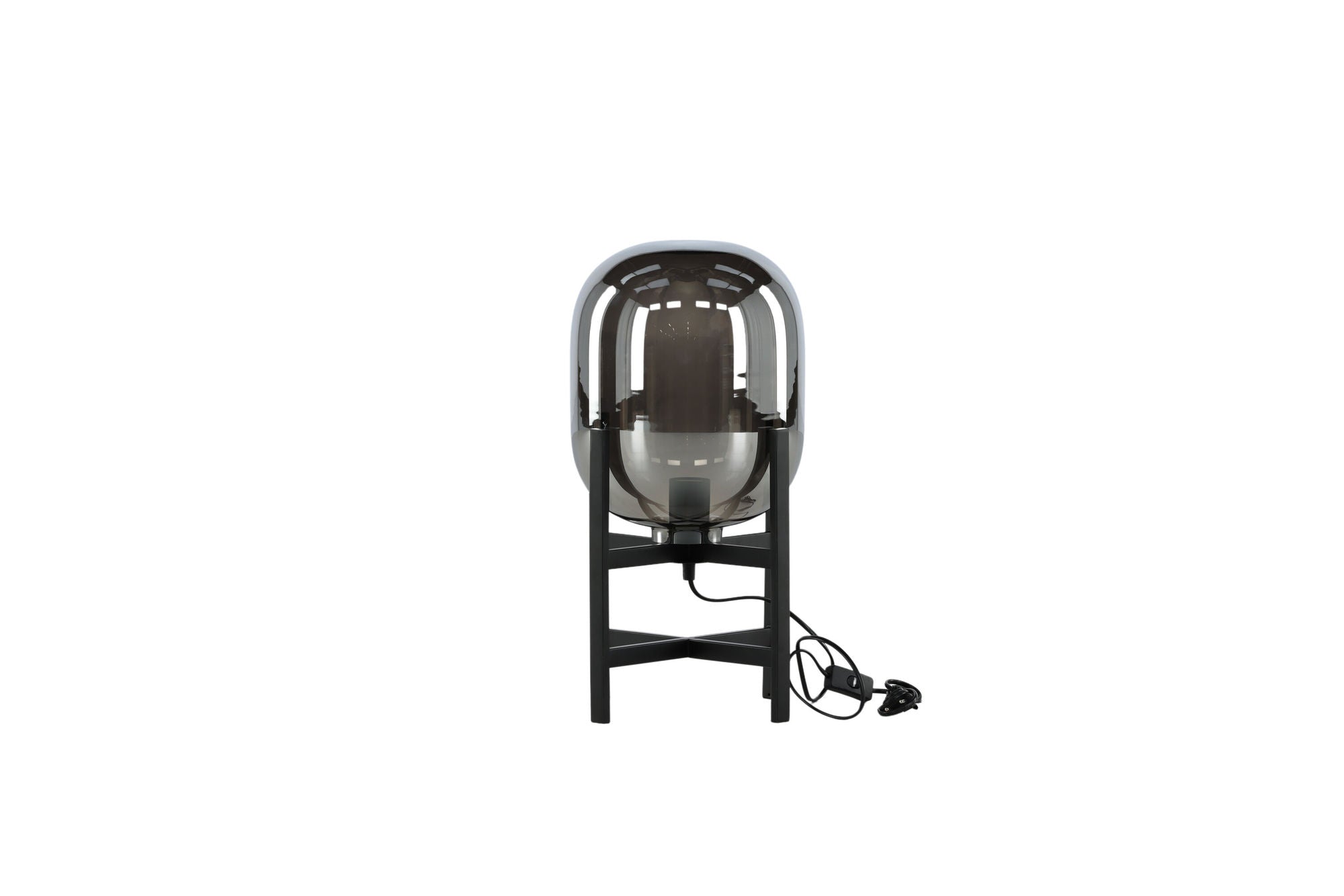 Venture Home Altair bord lampe metal black, glass amber D260H450