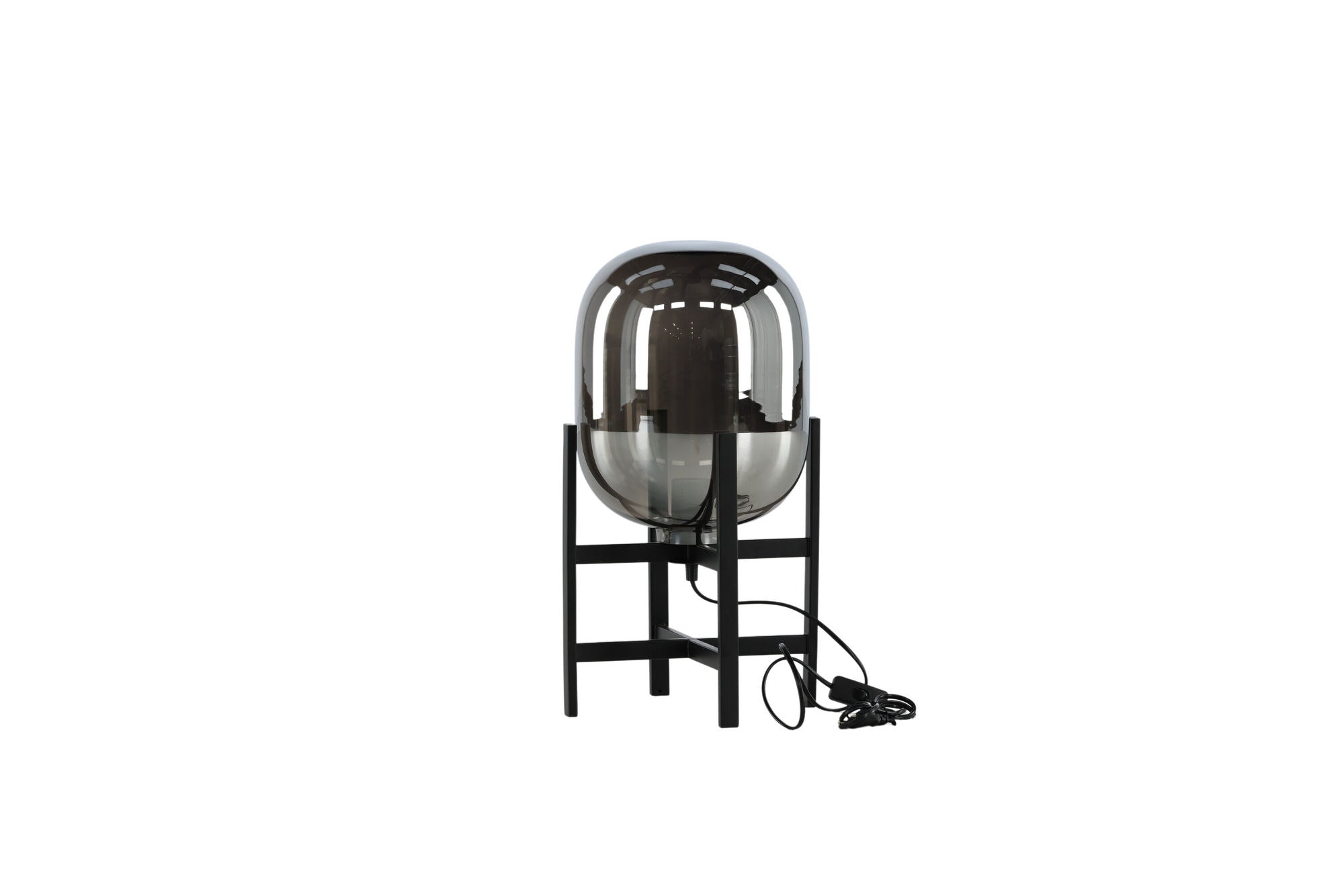 Venture Home Altair bord lampe metal black, glass amber D260H450