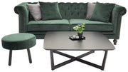 Venture Home Velvet 3-sitssoffa - Mossgrön Sammet
