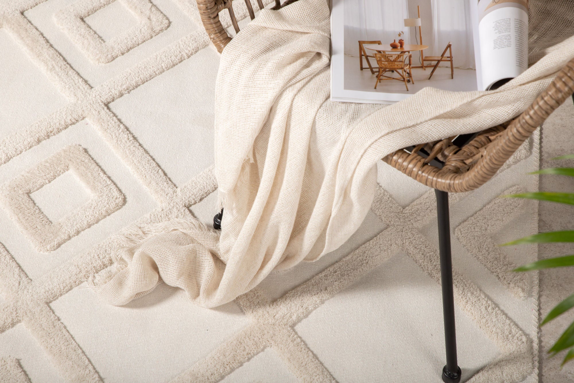 Venture Home Towa Polyester Carpet - 160*230- White