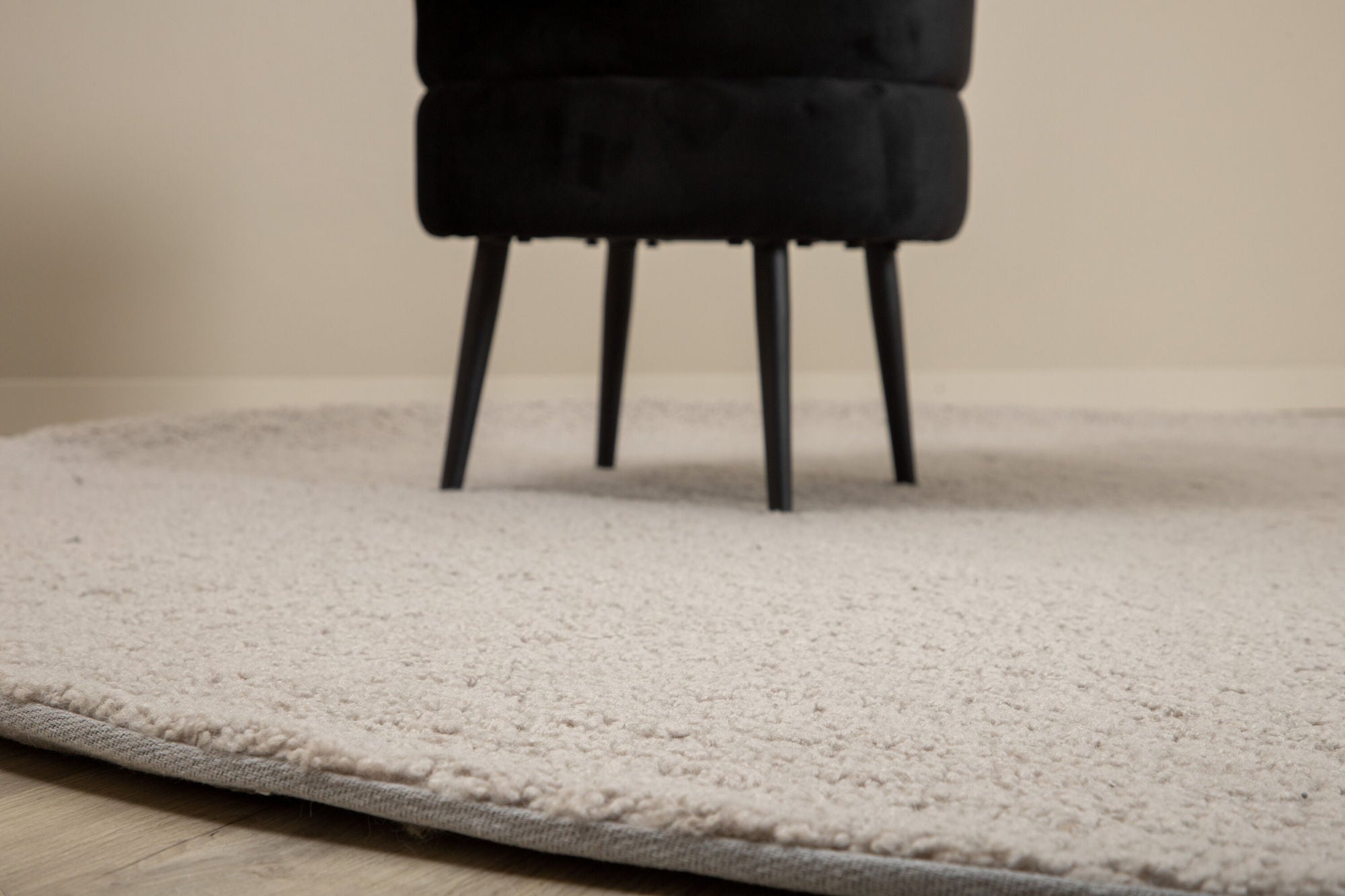 Venture Home Teddy rund Polyester Carpet - 200*200- Grey