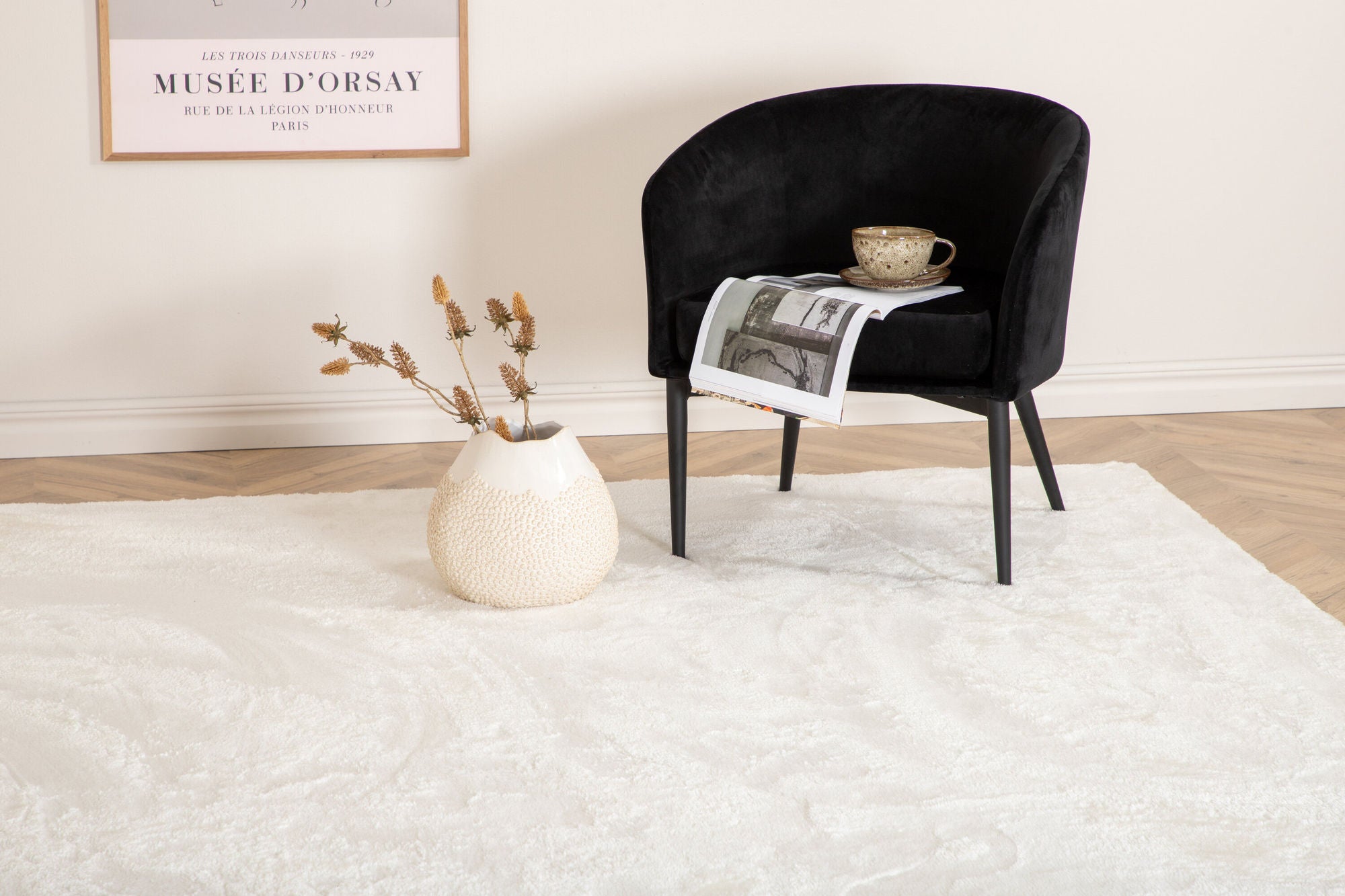 Venture Home Blanca Polyester Carpet - 160*230- White