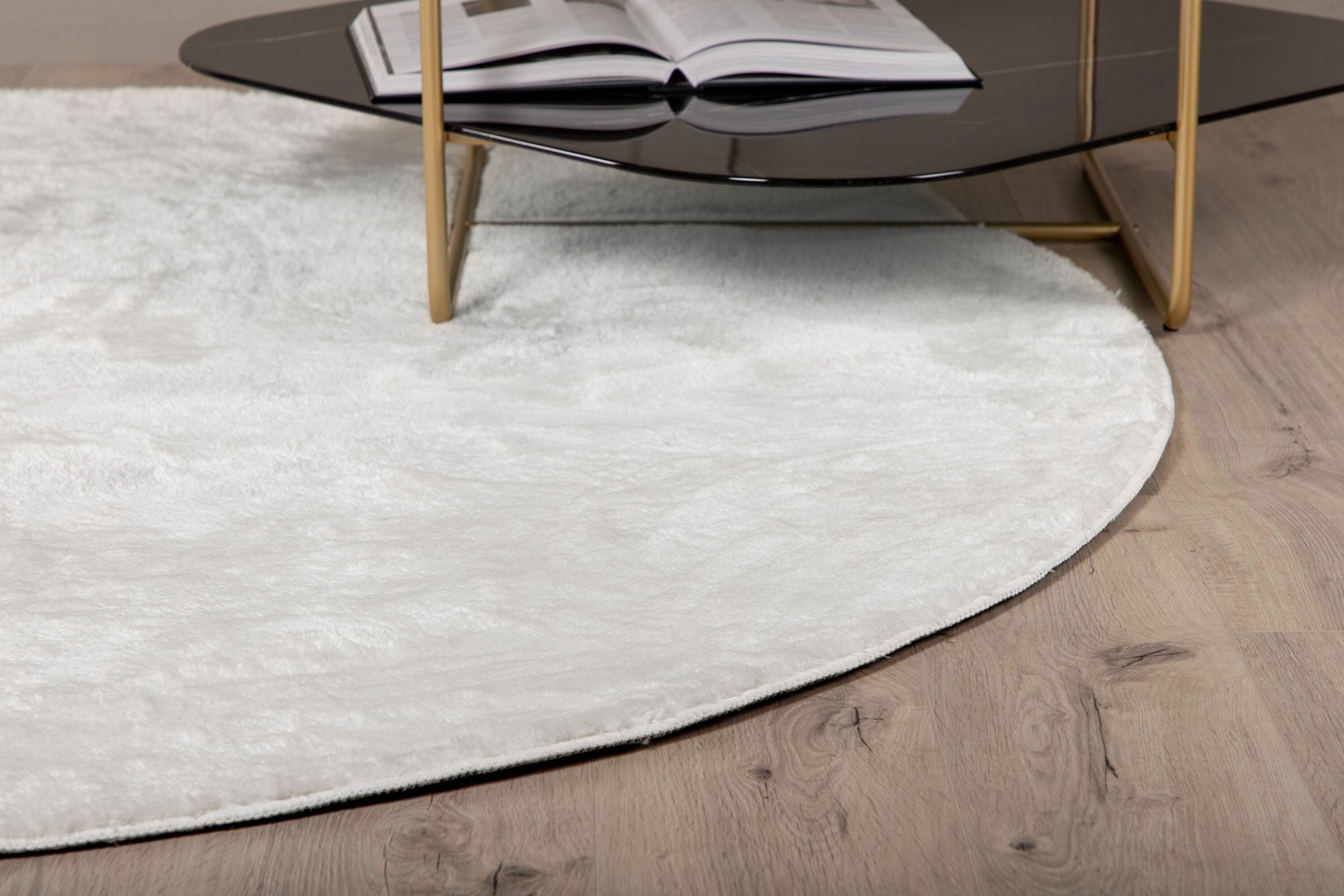 Venture Home Blanca round Polyester Carpet - 200*200- White