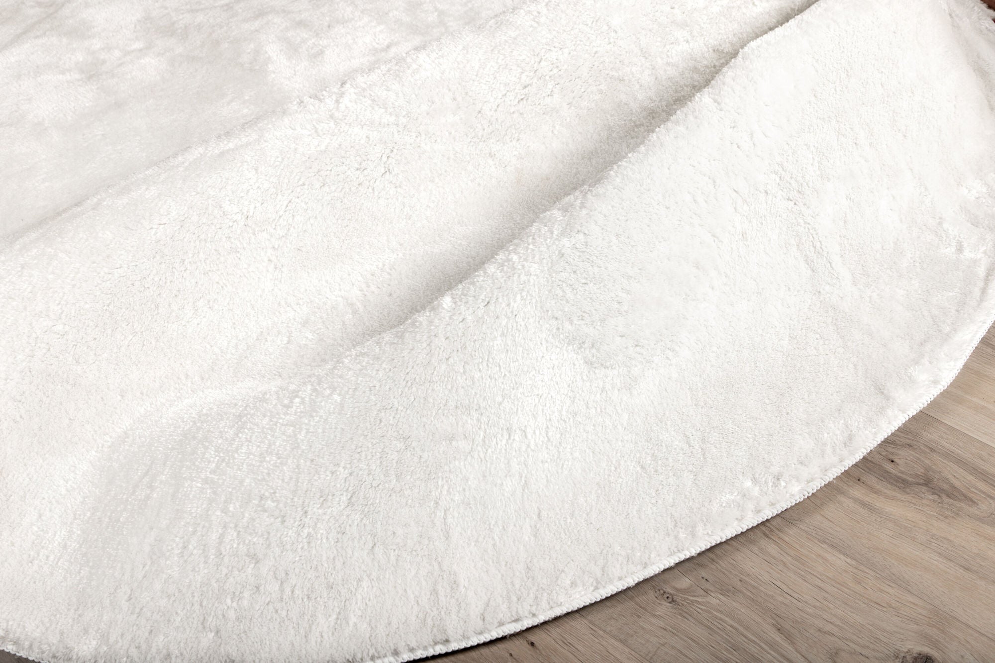 Venture Home Blanca round Polyester Carpet - 200*200- White