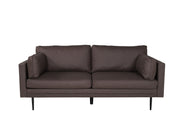 Venture Home Boom Sofa - Black / Brown Microfibre