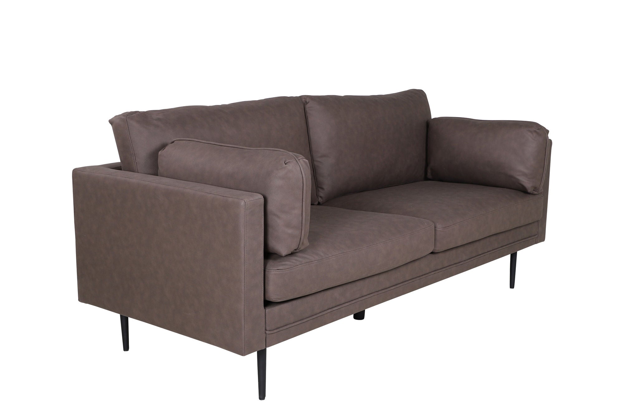 Venture Home Boom Sofa - Black / Brown Microfibre