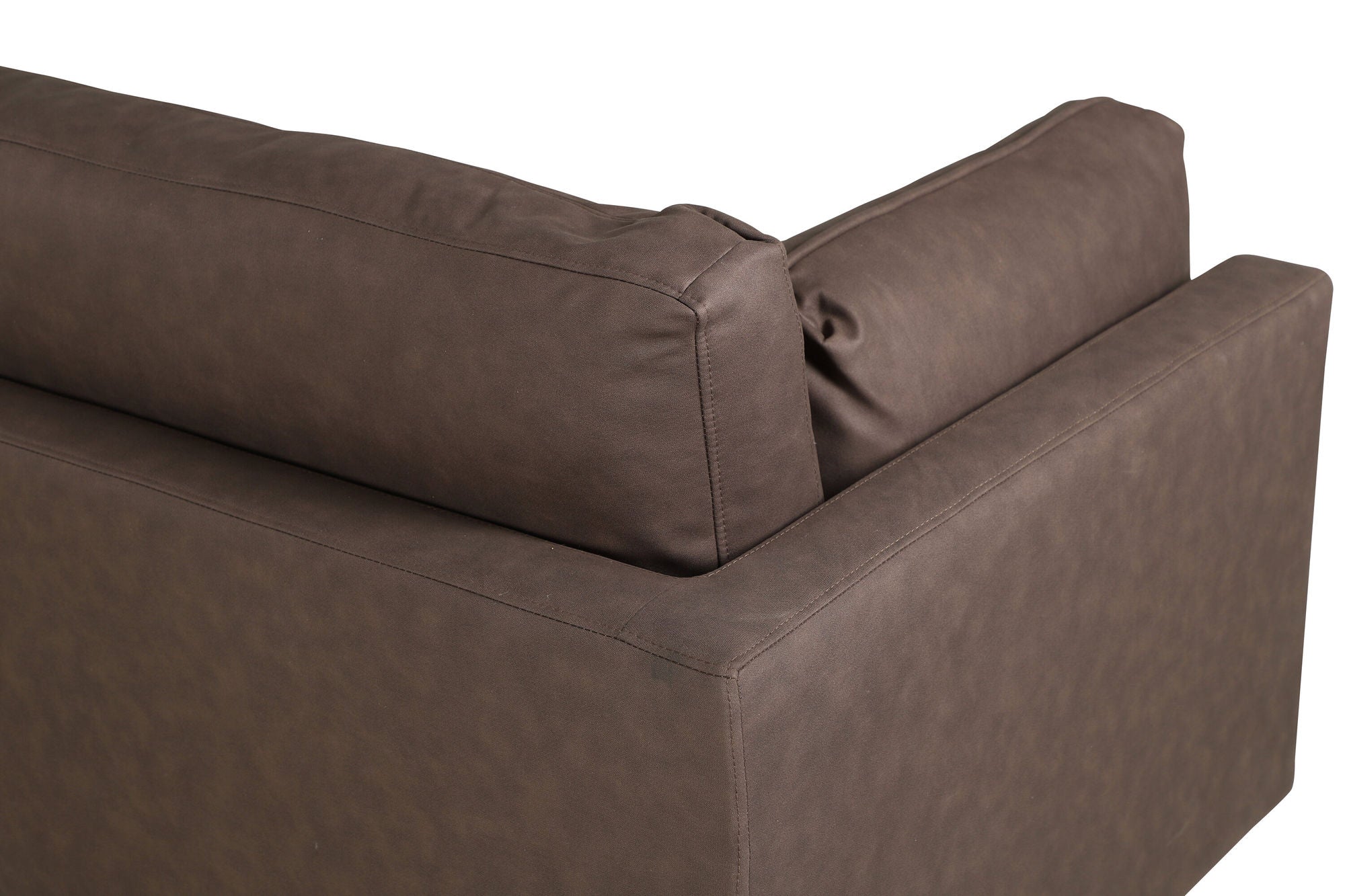 Venture Home Boom Sofa - Black / Brown Microfibre
