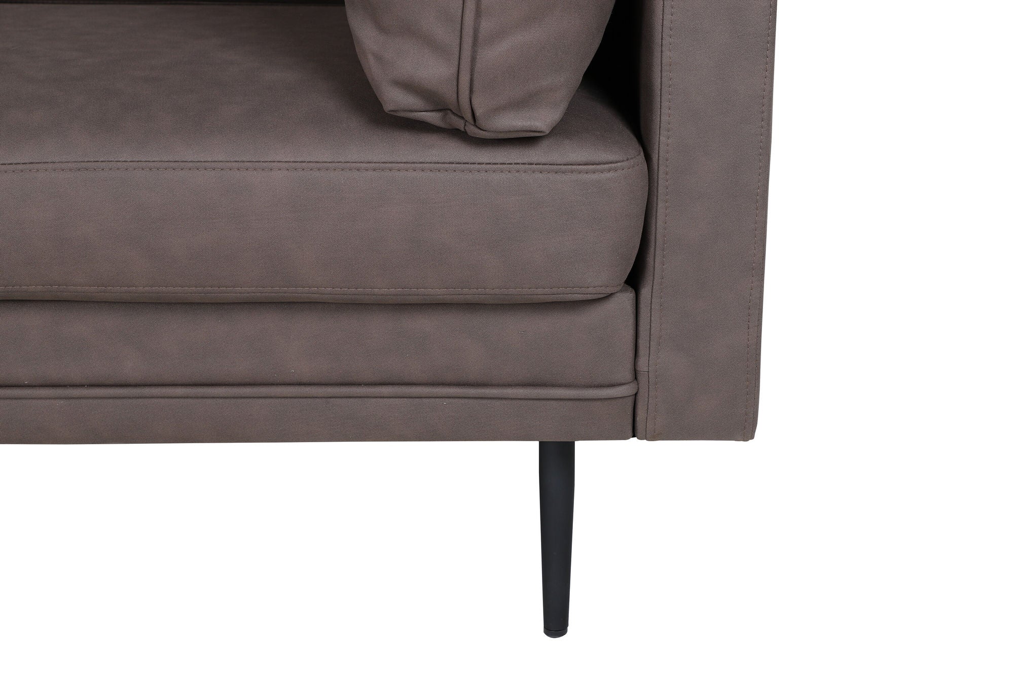 Venture Home Boom Sofa - Black / Brown Microfibre