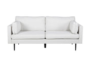 Venture Home Boom Sofa - Black / Light Beige Fabric