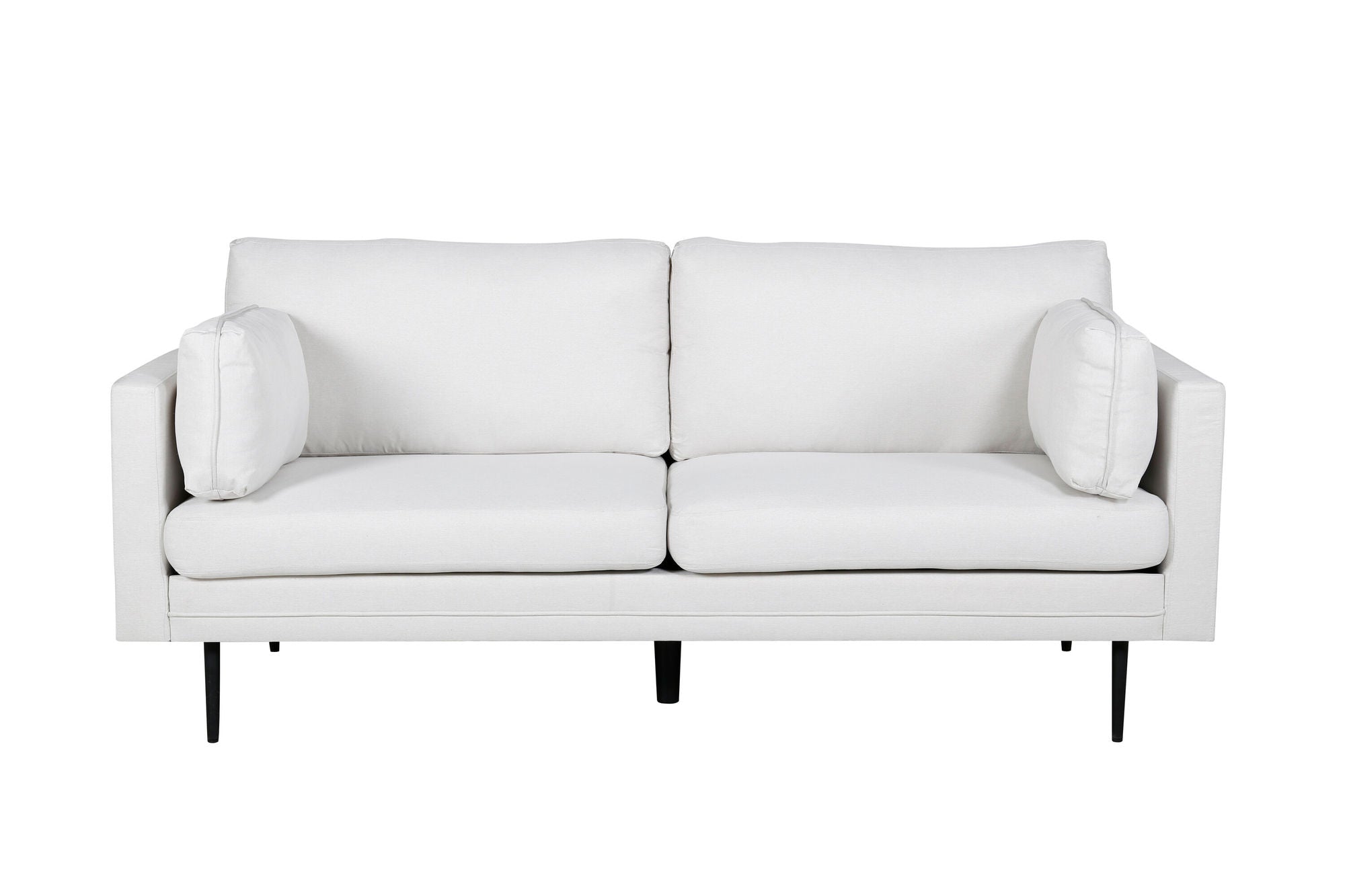 Venture Home Boom Sofa - Black / Light Beige Fabric