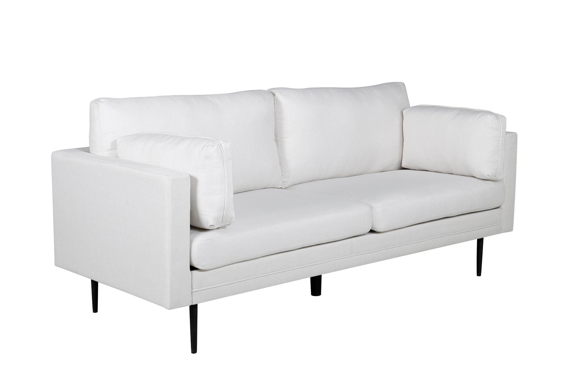 Venture Home Boom Sofa - Black / Light Beige Fabric