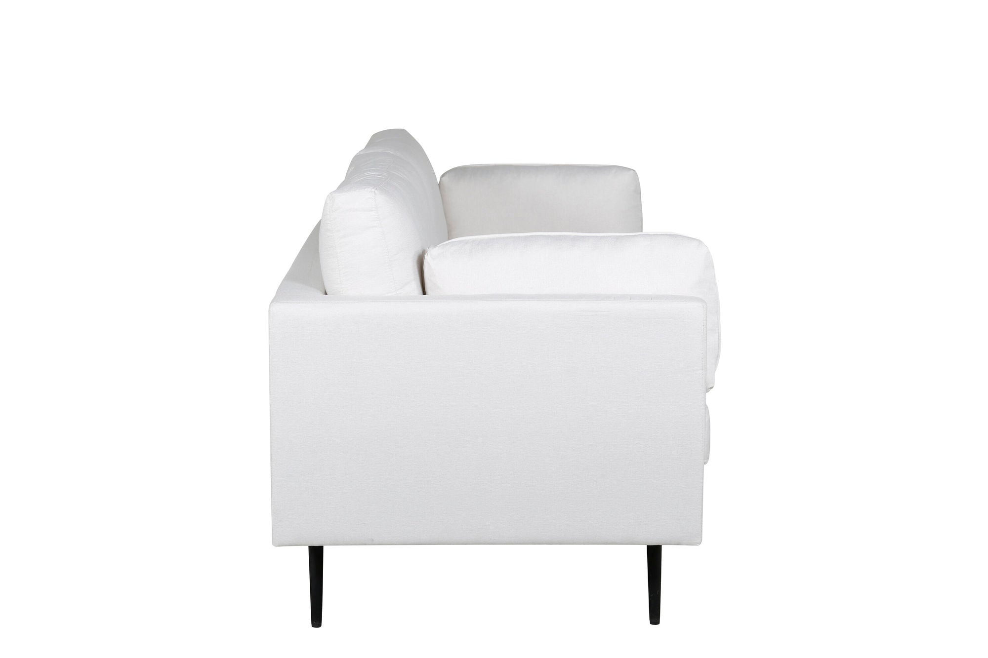 Venture Home Boom Sofa - Black / Light Beige Fabric