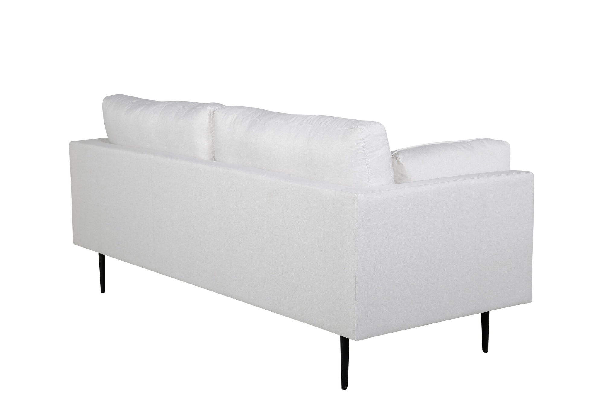 Venture Home Boom Sofa - Black / Light Beige Fabric