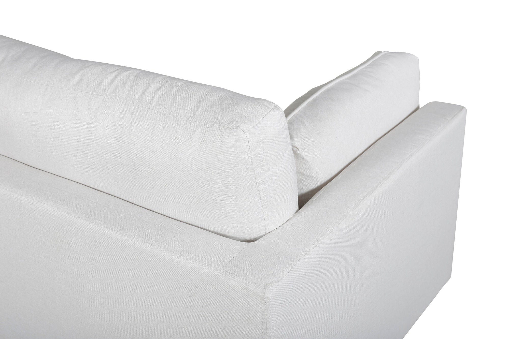 Venture Home Boom Sofa - Black / Light Beige Fabric