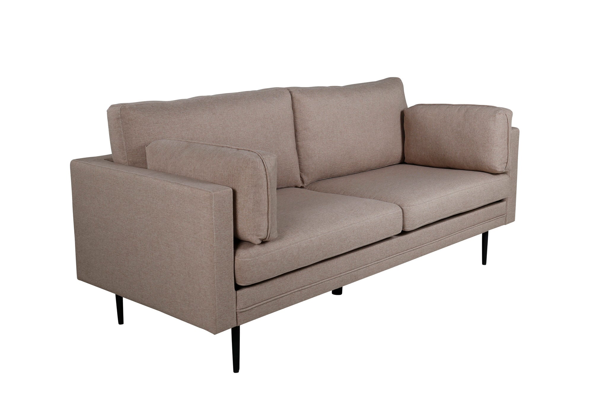Venture Home Boom Sofa - Black / Brown Fabric