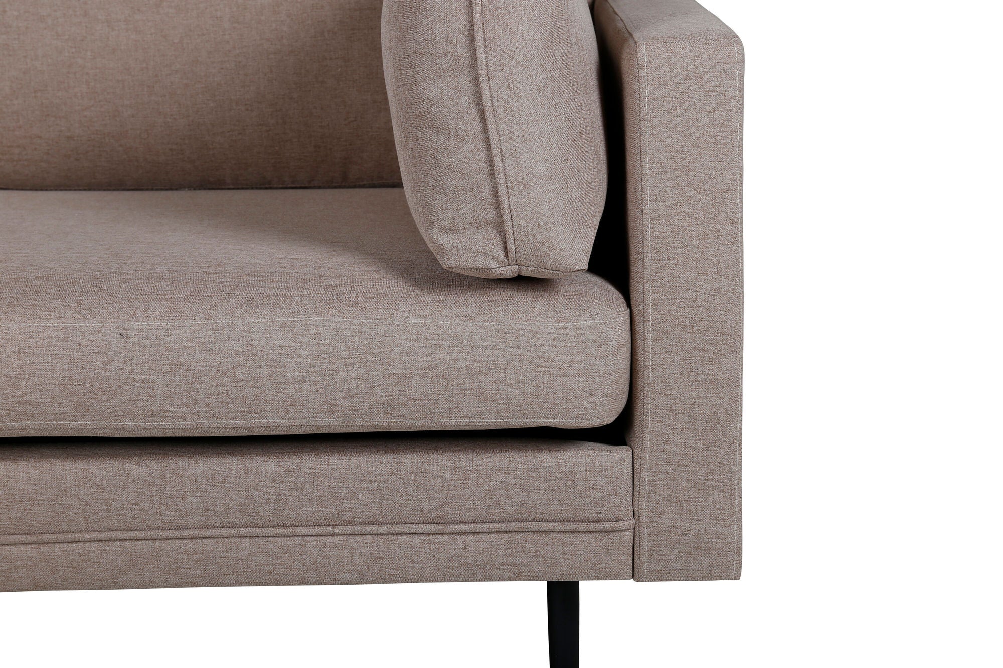 Venture Home Boom Sofa - Black / Brown Fabric