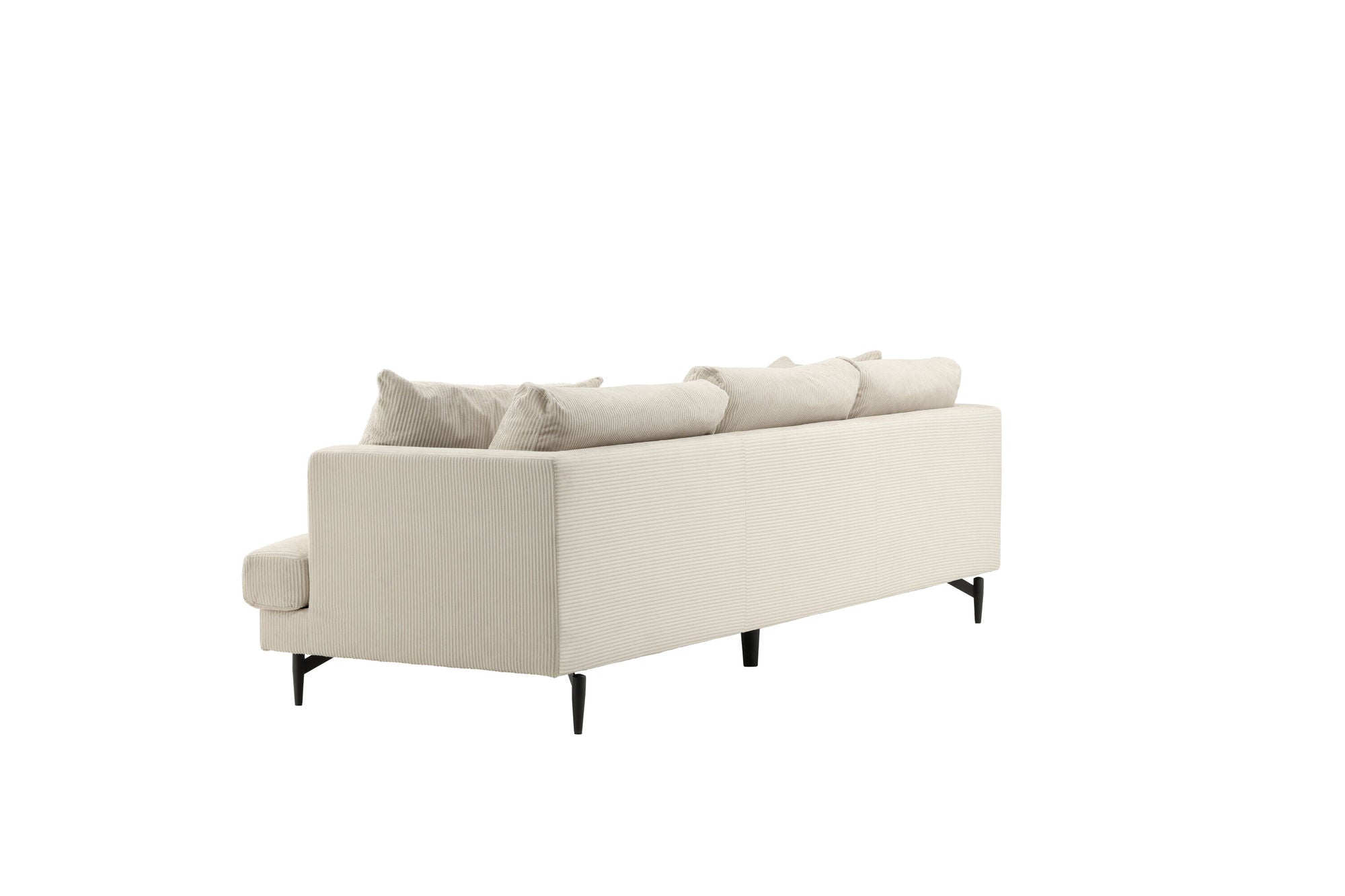 Venture Home Sofia Sofa - Black / Beige Corduroy