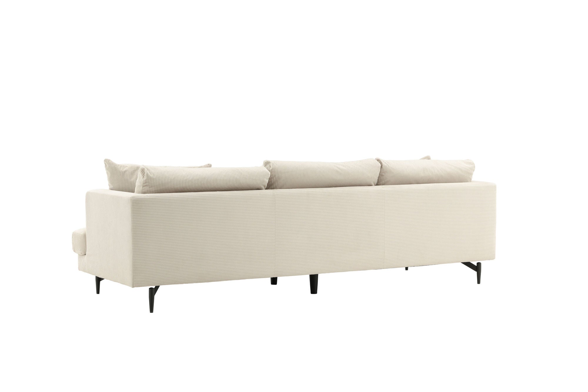 Venture Home Sofia Sofa - Black / Beige Corduroy