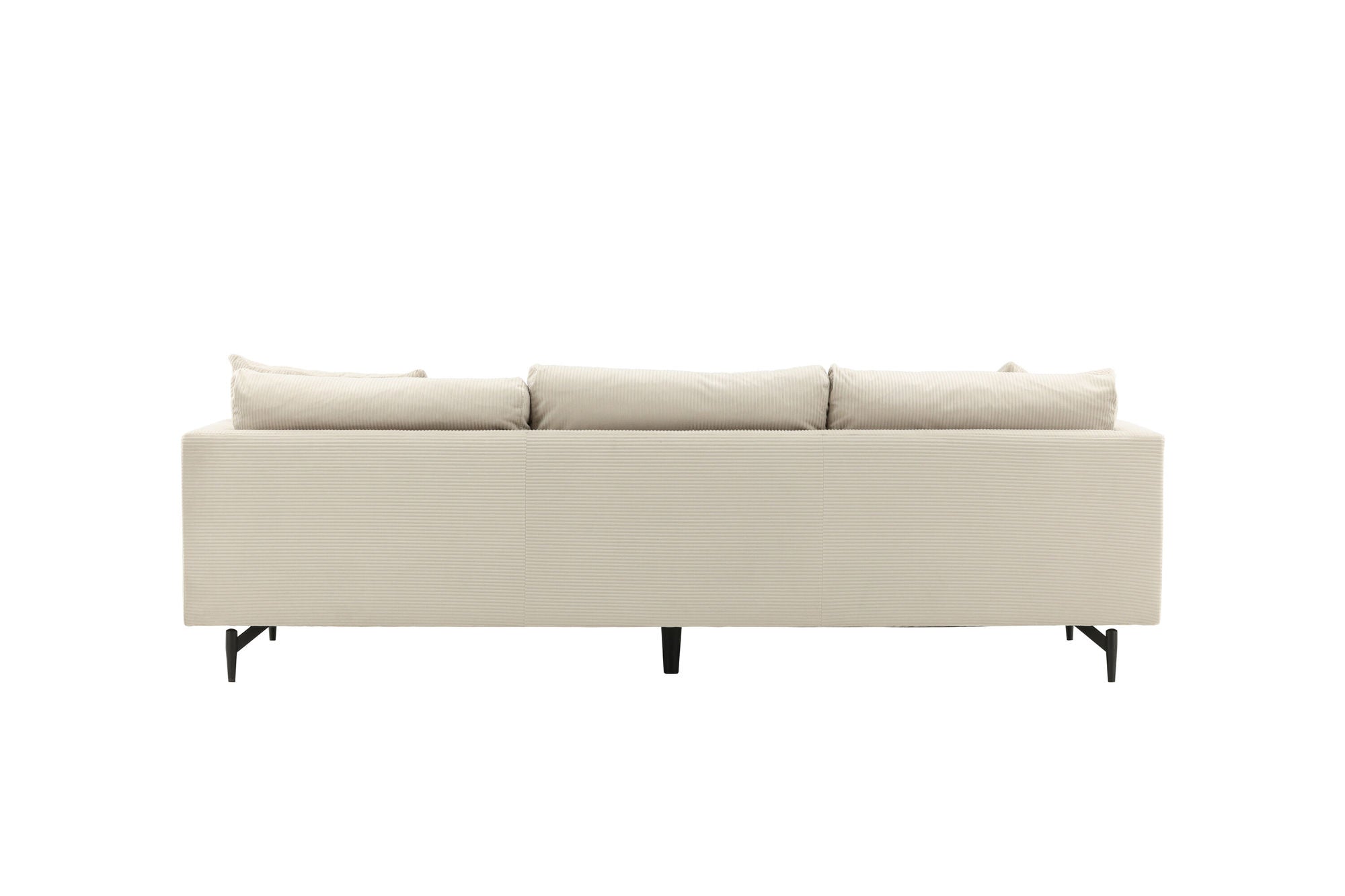Venture Home Sofia Sofa - Black / Beige Corduroy