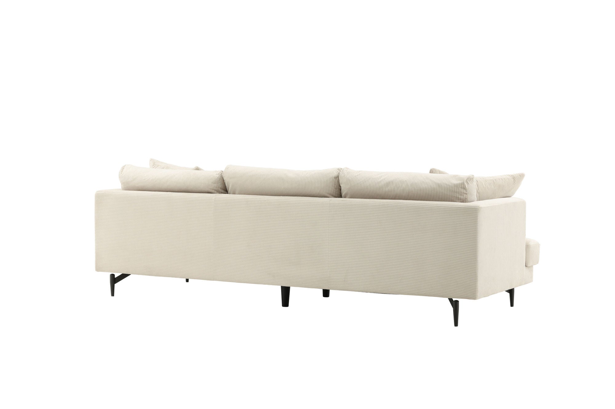 Venture Home Sofia Sofa - Black / Beige Corduroy