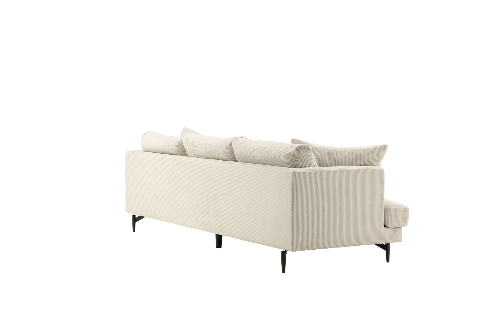 Venture Home Sofia Sofa - Black / Beige Corduroy