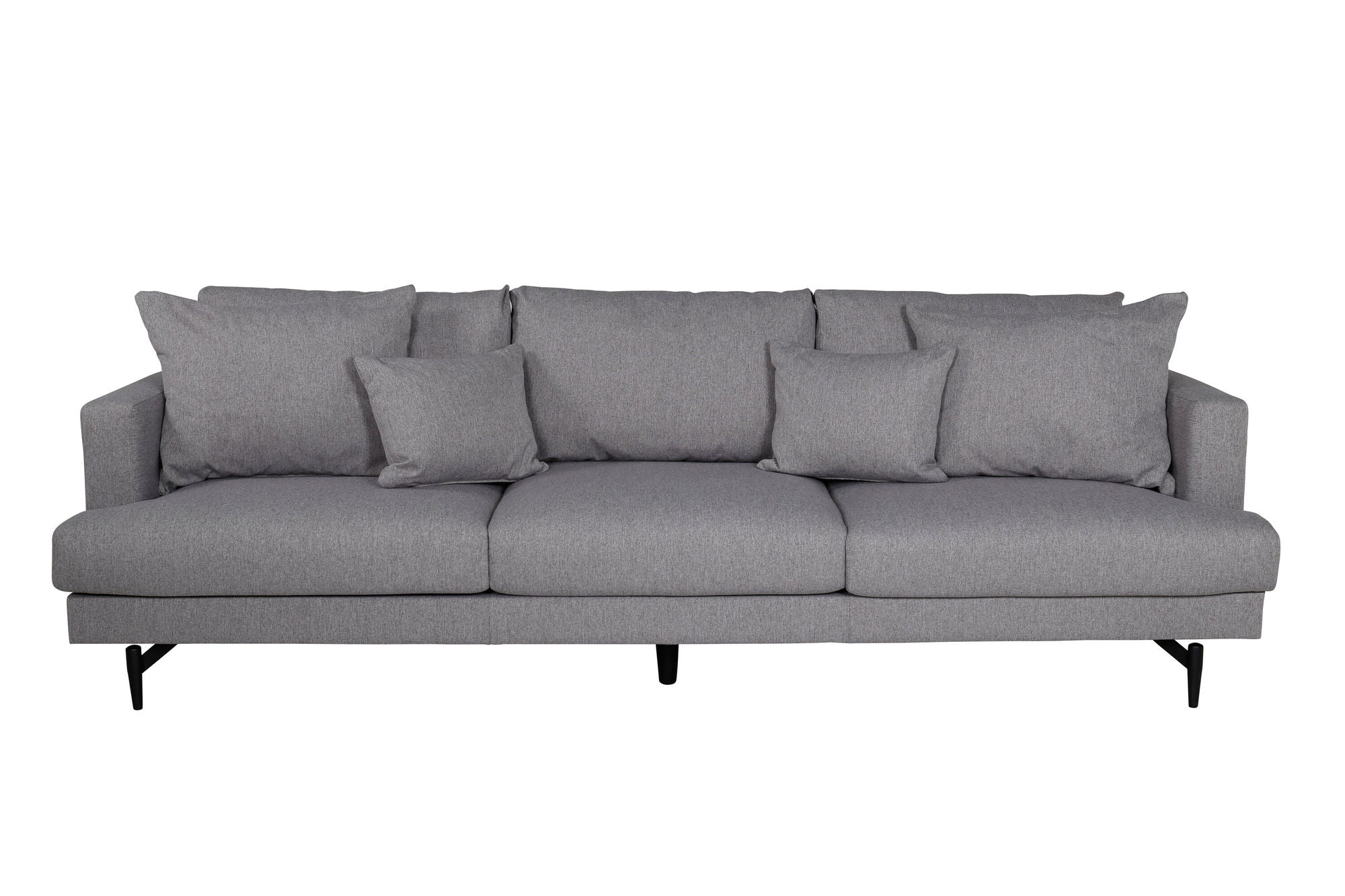 Venture Home Sofia Sofa - Black / Grey Fabric