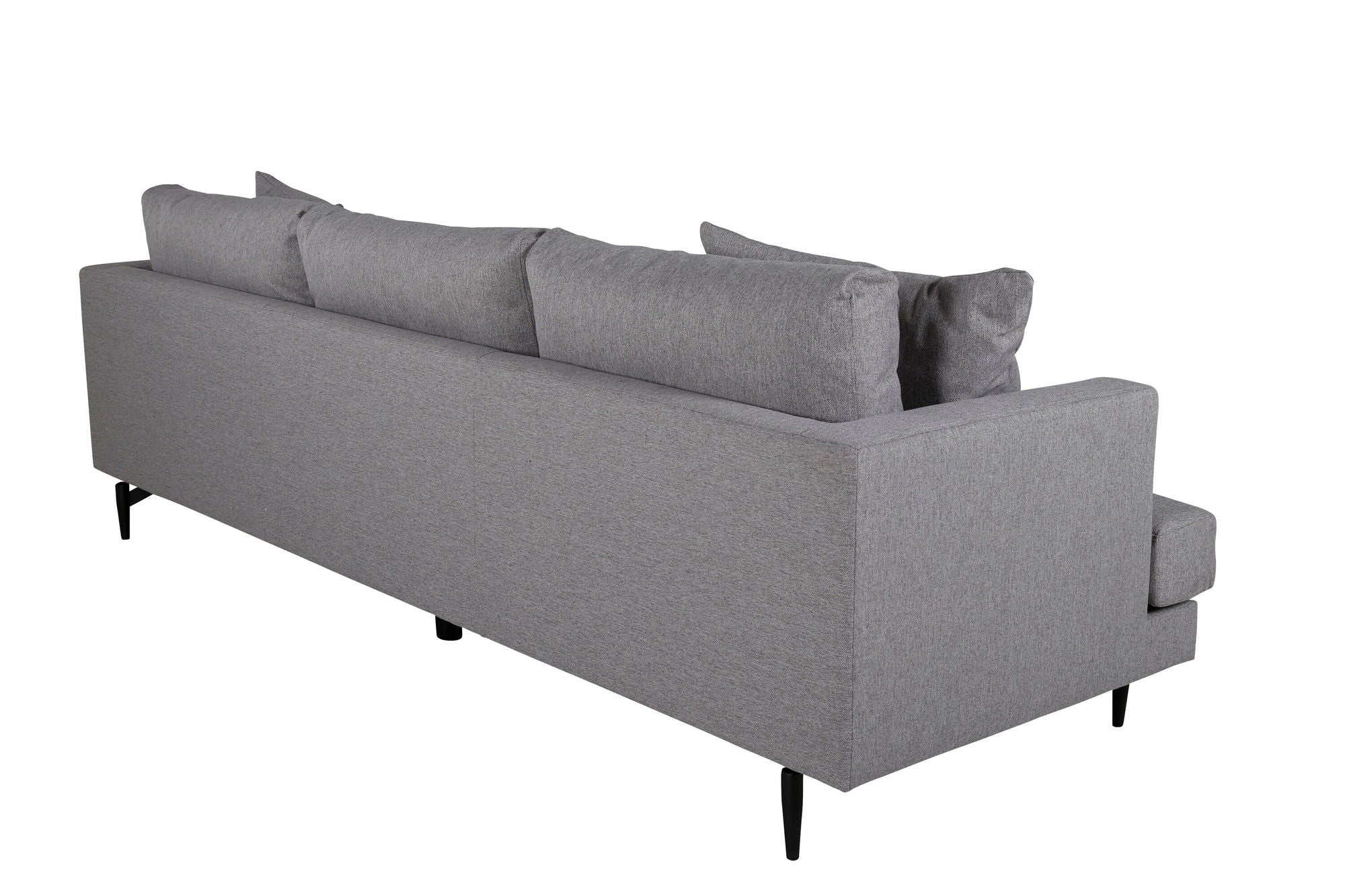 Venture Home Sofia Sofa - Black / Grey Fabric