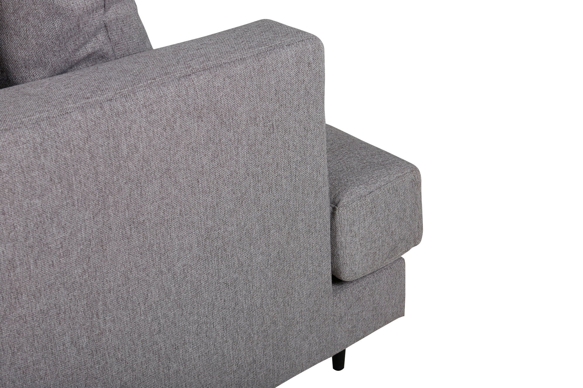 Venture Home Sofia Sofa - Black / Grey Fabric