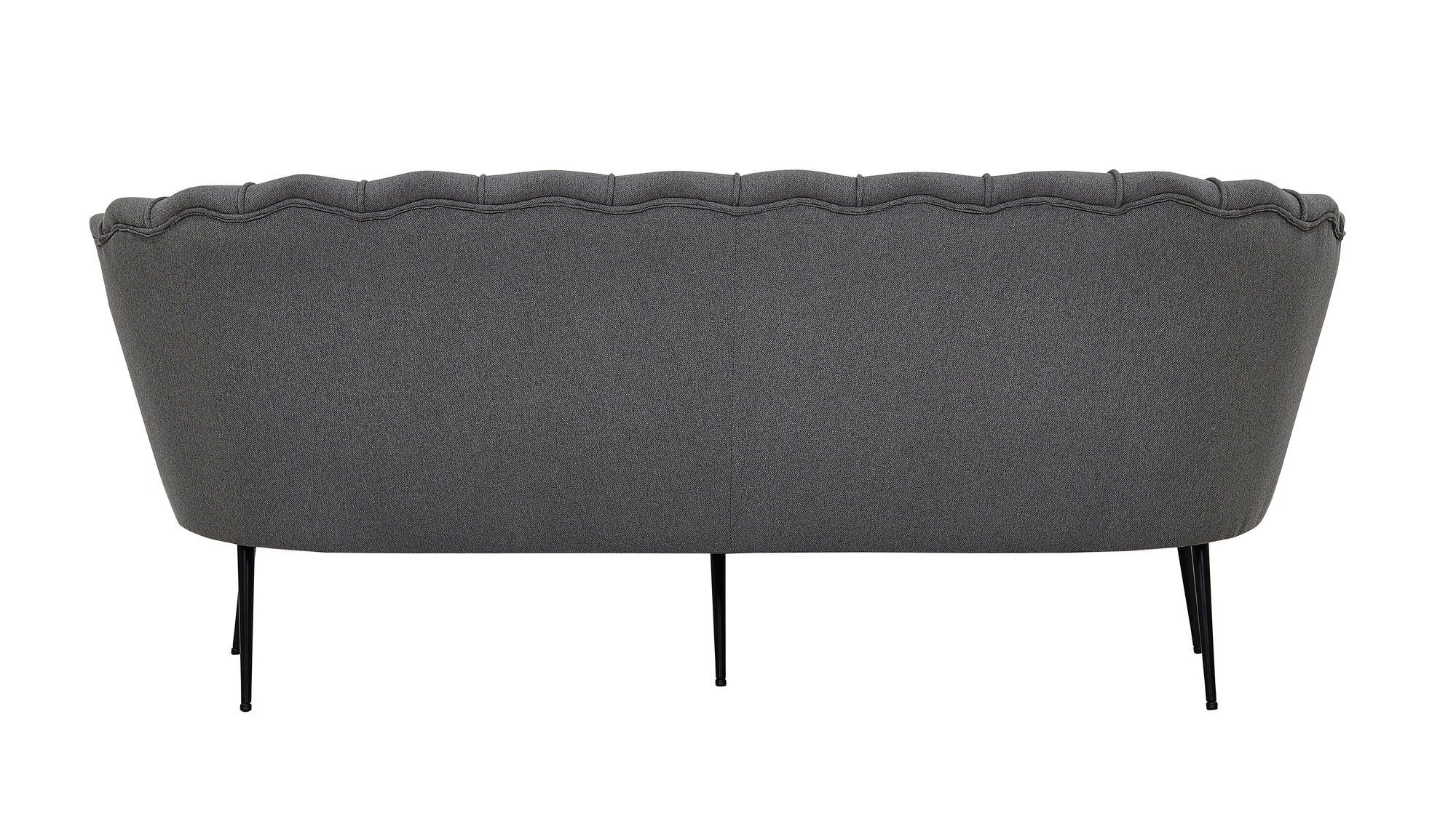 Venture Home Calais Sofa 3-seater -Grey Fabric - Black Legs
